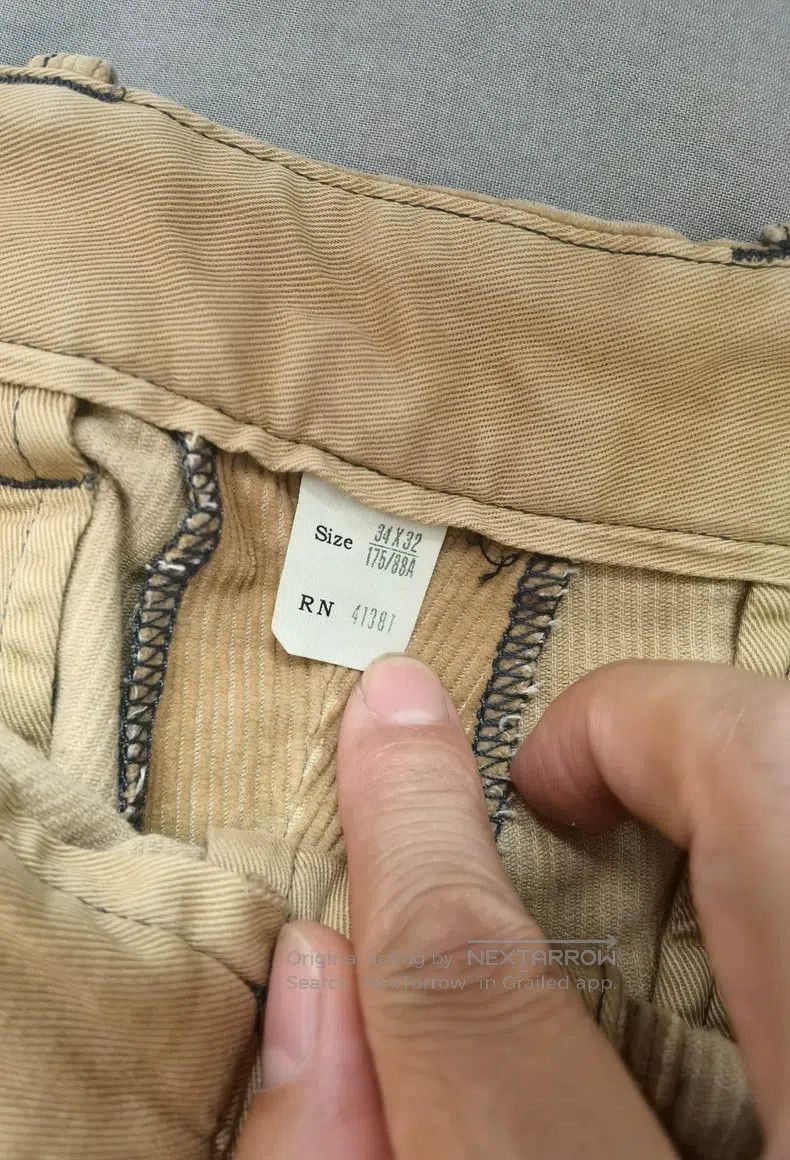 RRL Ralph Lauren RRL Ralph Lauren Corduroy out of print vintage patched pan Size US 32 / EU 48 - 4 Thumbnail