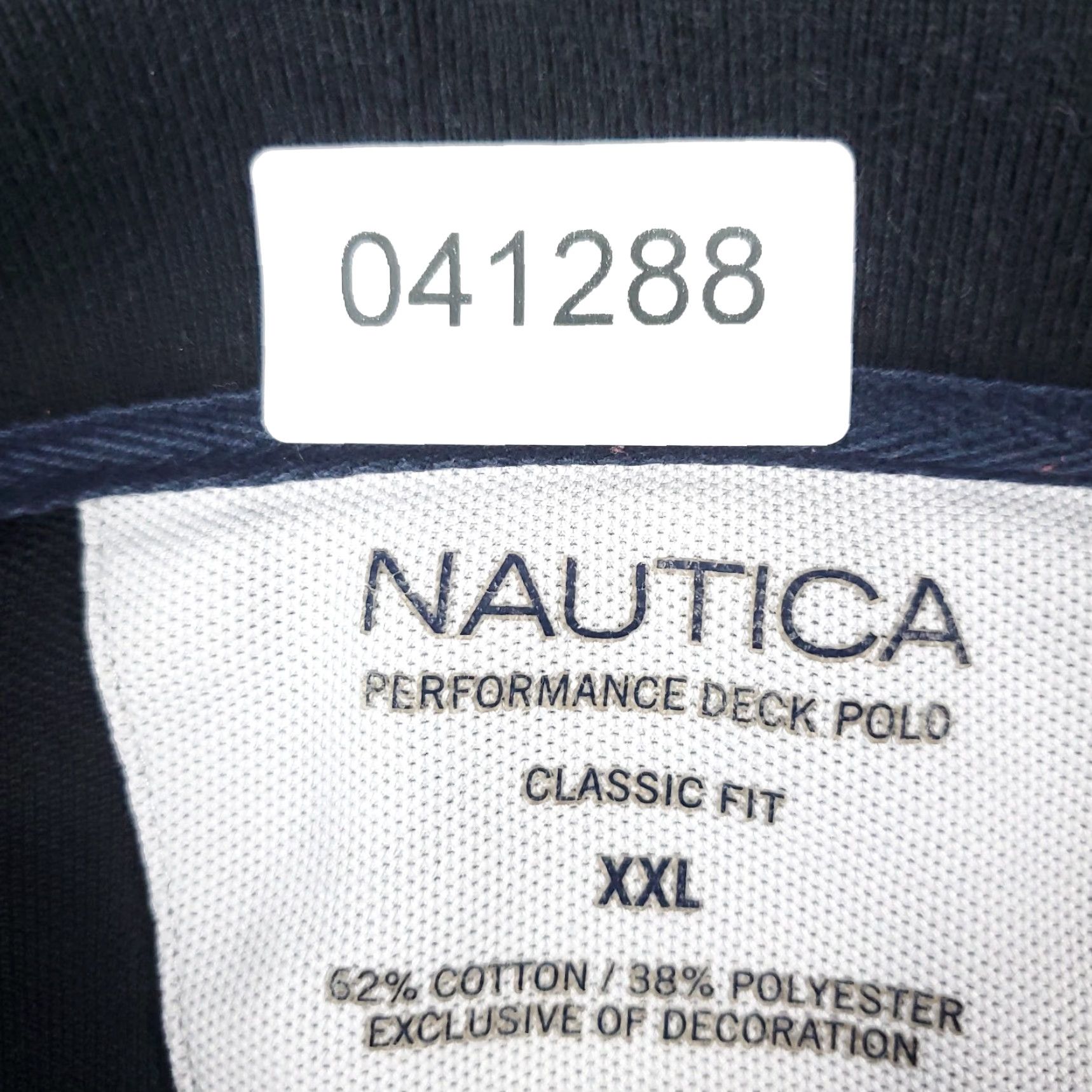 Nautica Nautica Polo Shirt Mens 2XL Black Short Sleeve Casual Knit Button-Front Classic Logo Sports MENS Size US XXL / EU 58 / 5 - 8 Thumbnail