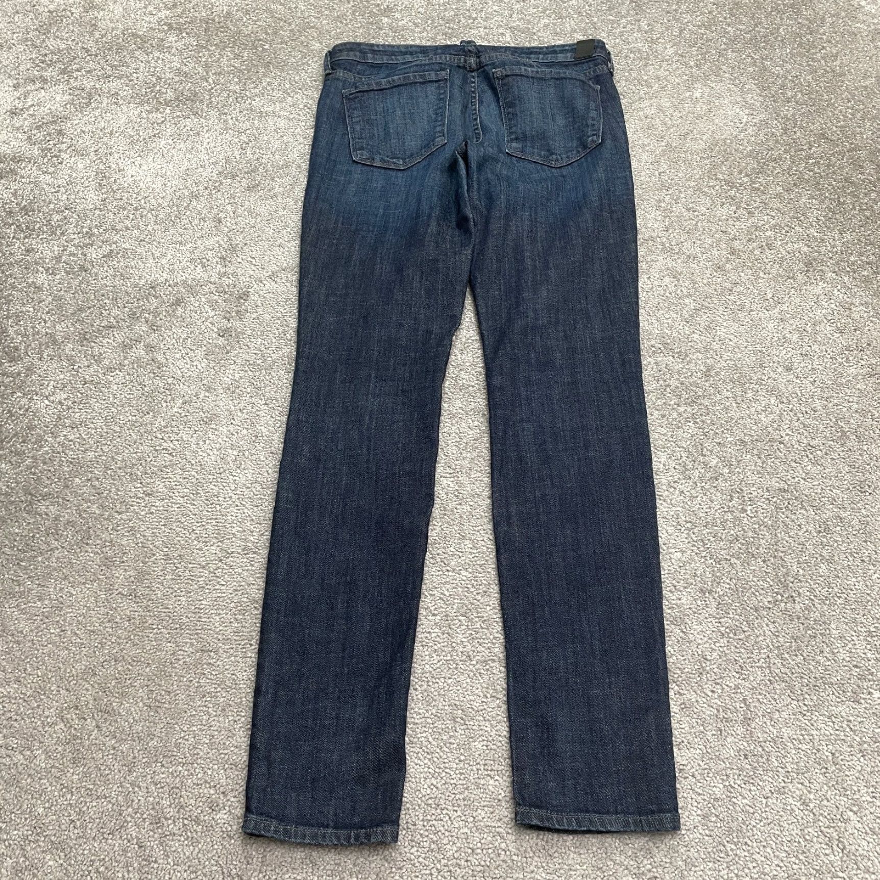 Vince Vince Skinny Jeans Womens 27 Blue Dark Wash Mid Rise Cotton Blend Stretch Size 27" / US 4 / IT 40 - 2 Thumbnail