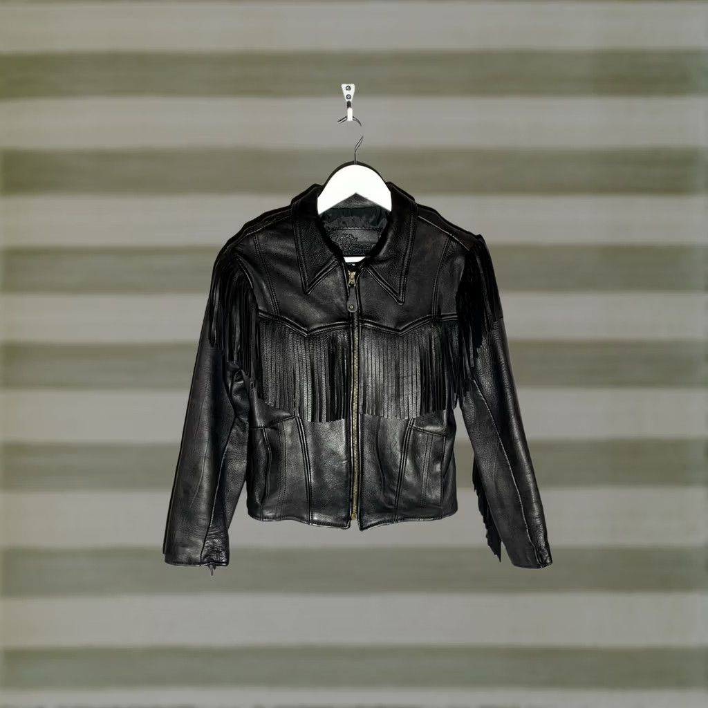 Vintage VINTAGE Branded Garments Jacket Womens S/XS Black Motorcycles Women Leather Size S / US 4 / IT 40 - 1 Thumbnail