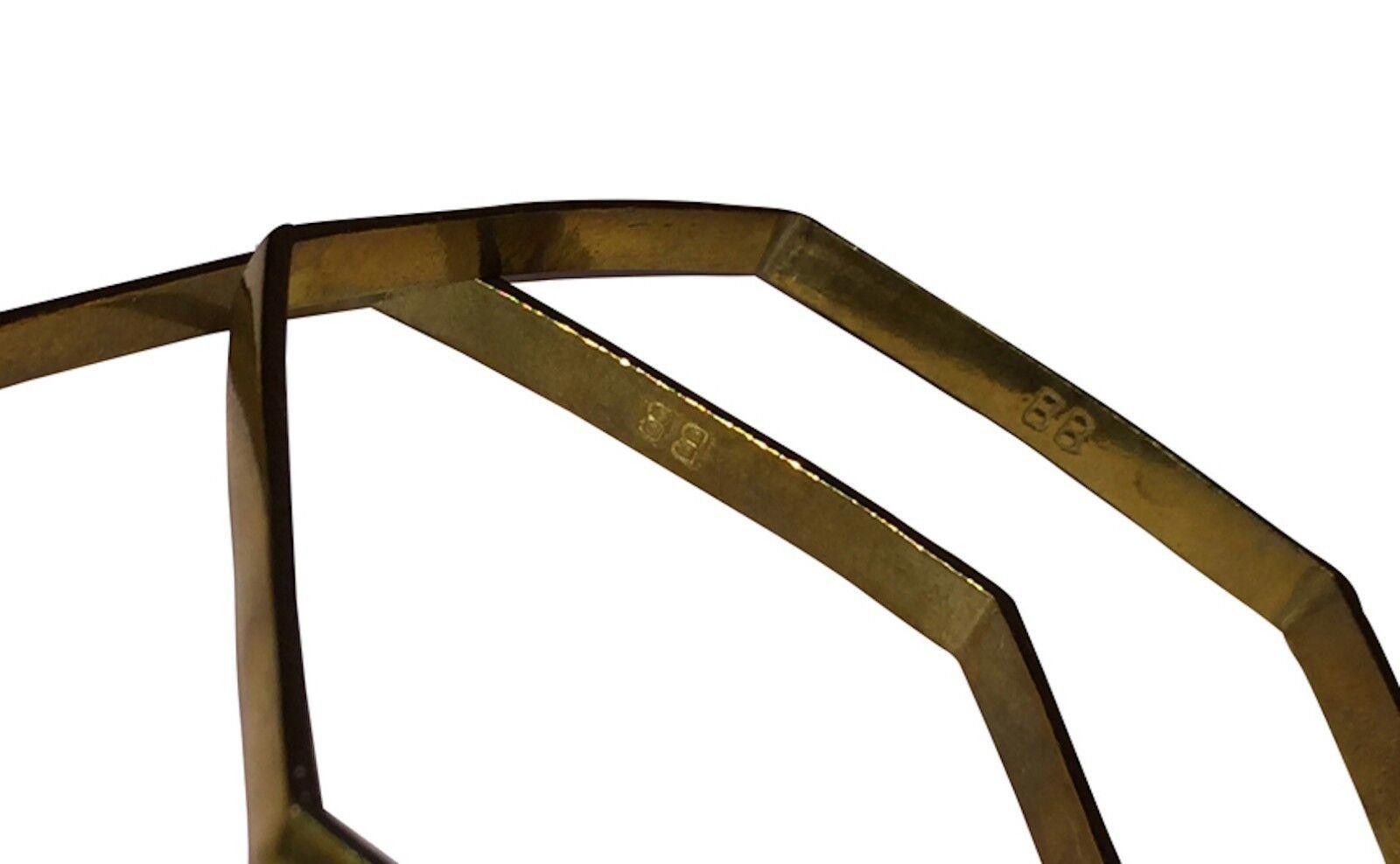 Designer Bing Bang Hexagon Brass Bangle Set Size ONE SIZE - 4 Thumbnail