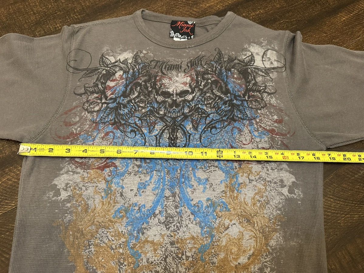 Other Vintage Miami Ink L/S Thermal Mens Med GrayGraphic Print Y2K Size US M / EU 48-50 / 2 - 6 Thumbnail