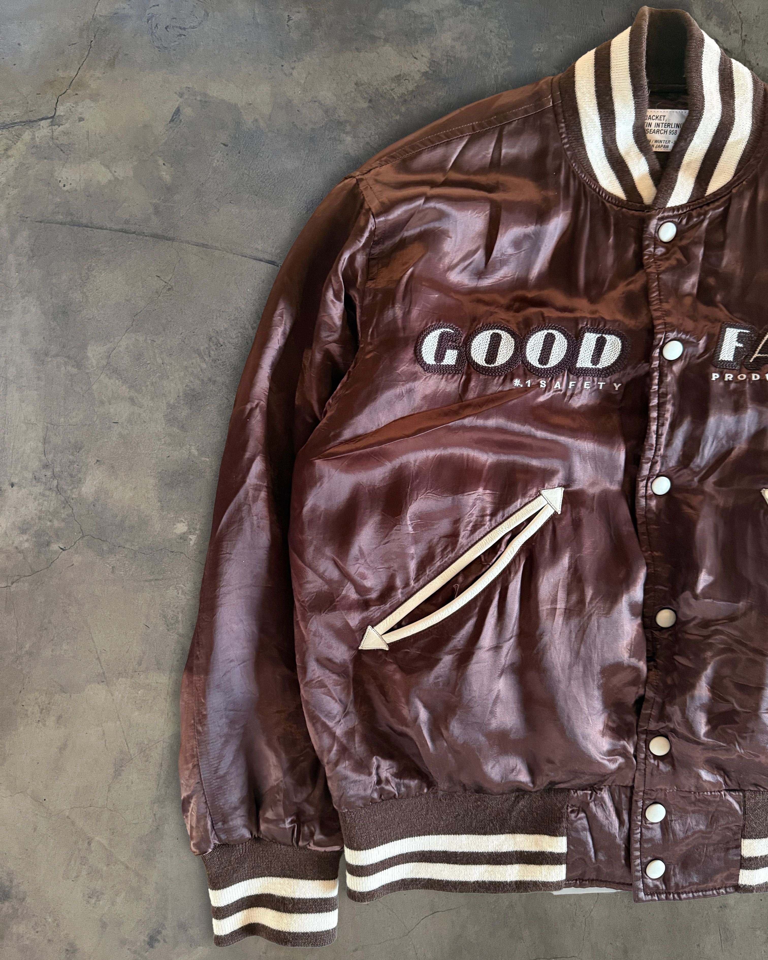 General Research GENERAL RESEARCH FW2001 RAYON SATIN BASEBALL JACKET Size US M / EU 48-50 / 2 - 3 Thumbnail