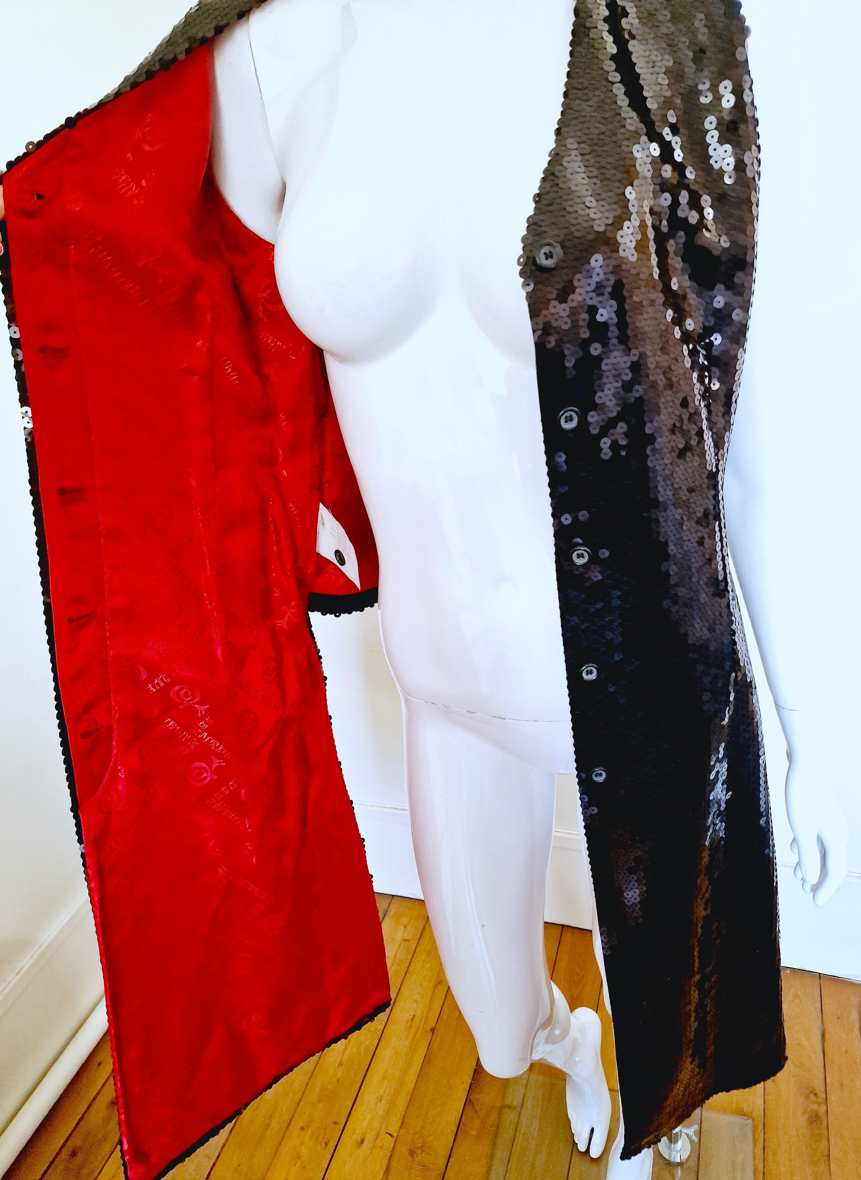 Alexander McQueen Alexander McQueen Joan Of Arc1998 Sequin Glitter Coat Dress Size M / US 6-8 / IT 42-44 - 13 Thumbnail