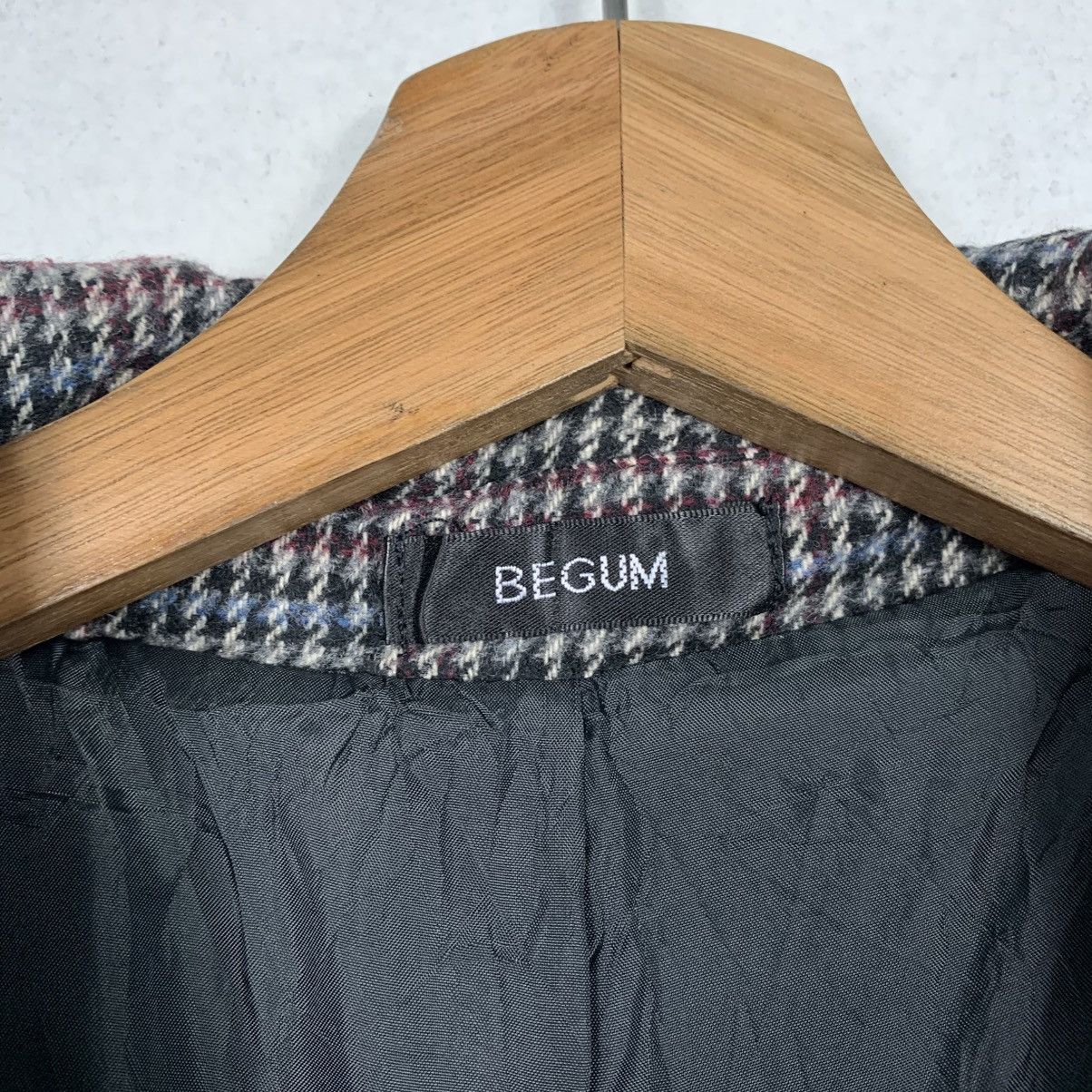 Japanese Brand Japanese Brand Begum Houndstooth Double Breasted Style Coat Size L / US 10 / IT 46 - 16 Thumbnail