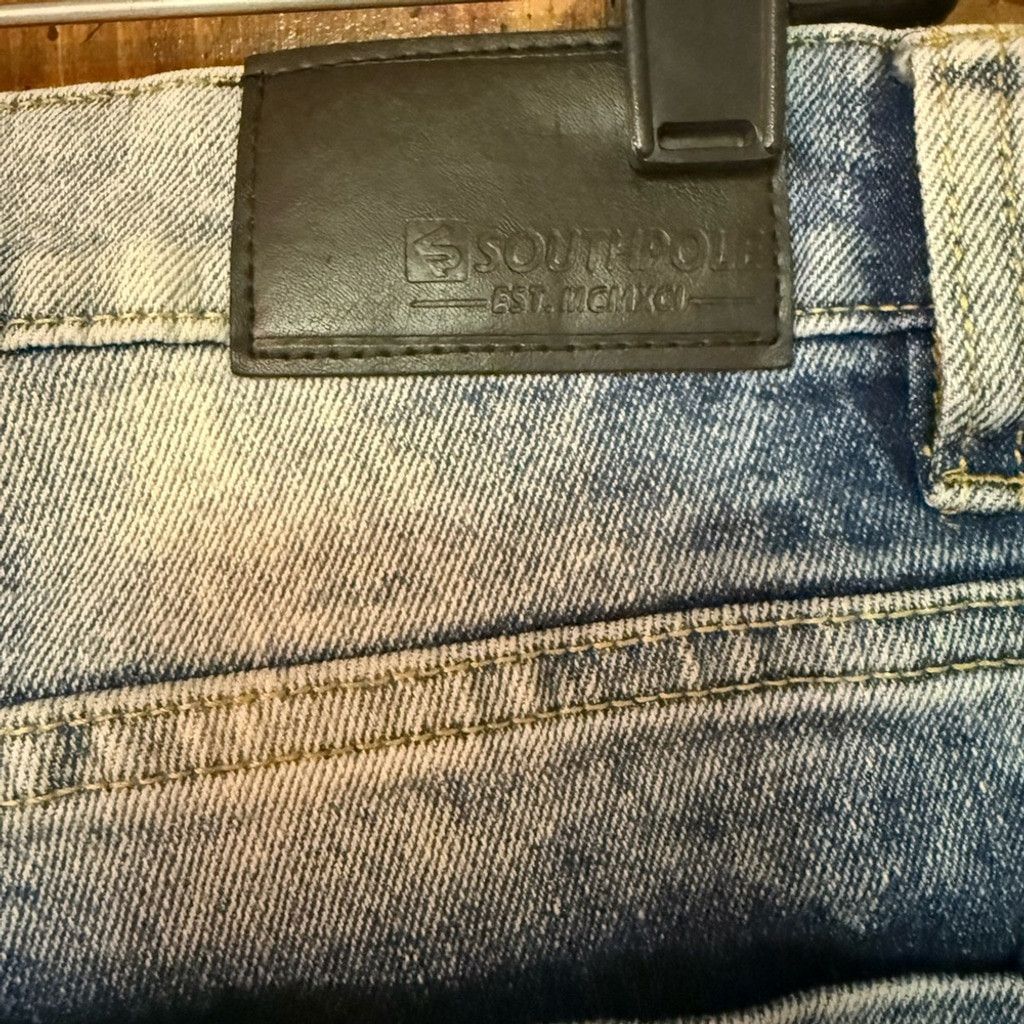 Southpole Y2K South Pole acid washed distressed skinny denim Size US 34 / EU 50 - 7 Thumbnail