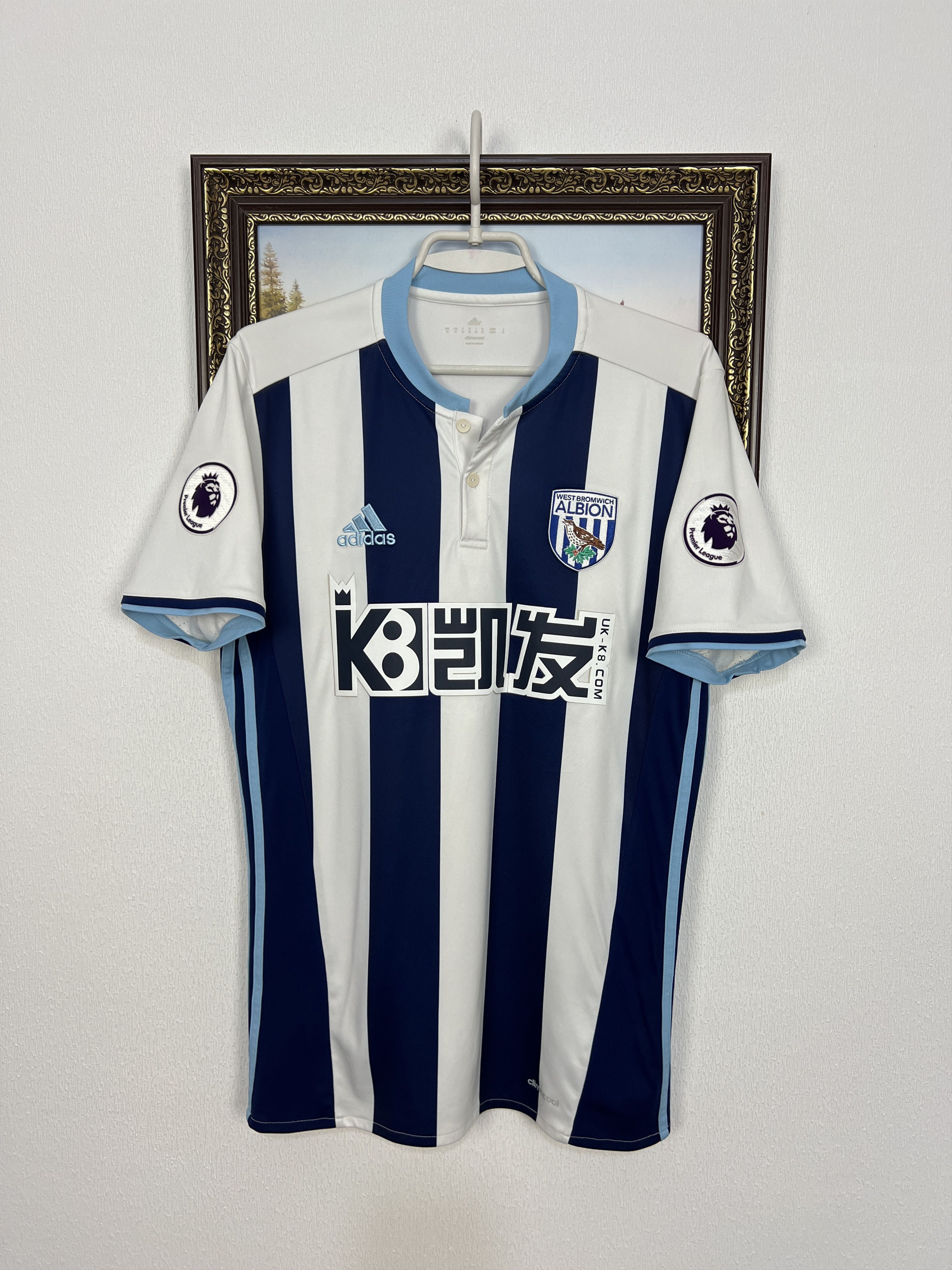 Adidas West Bromwich Albion Home football shirt 2016 Soccer Adidas Size US M / EU 48-50 / 2 - 1 Thumbnail