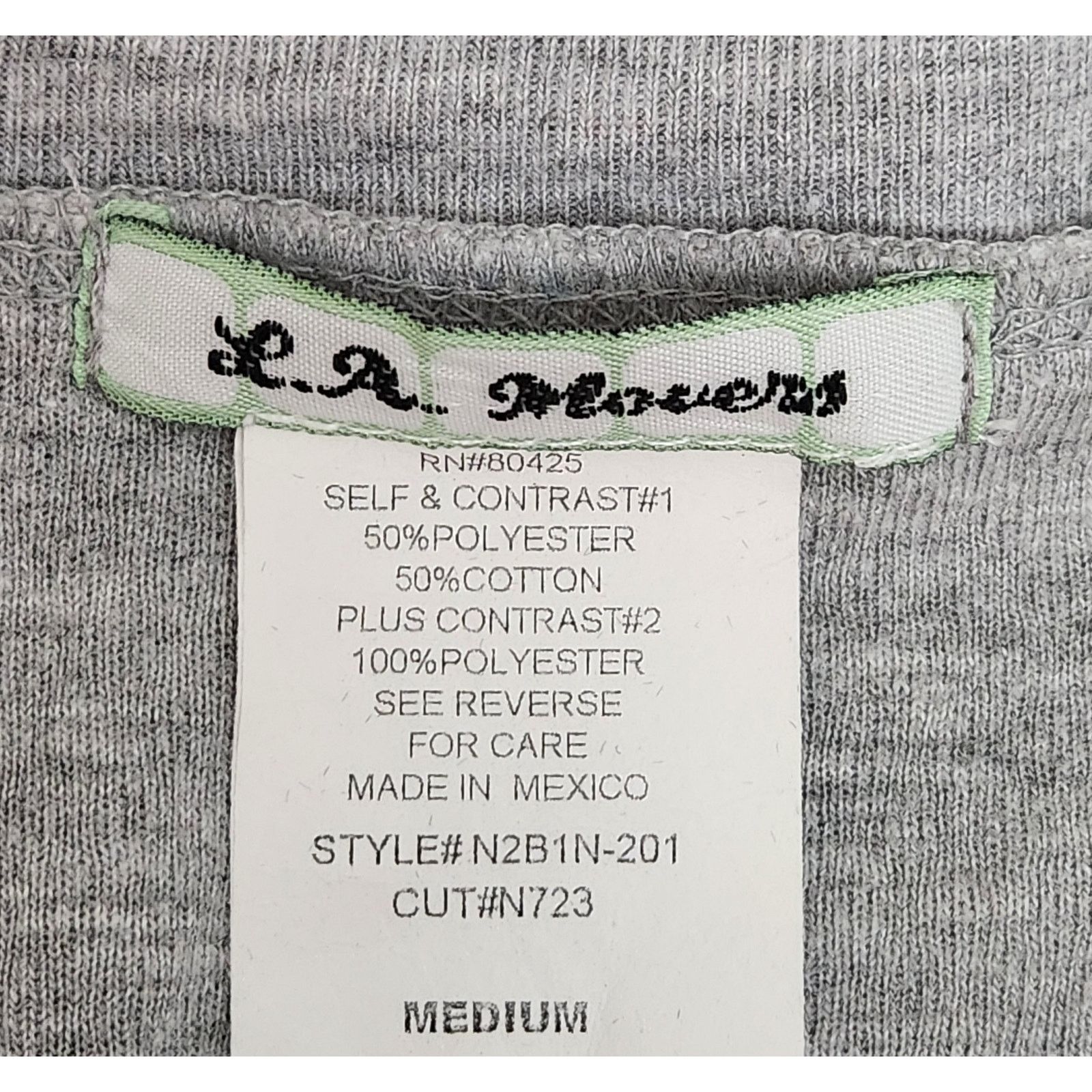Other L.A. Movers Gray Full Zip Contrasting Trim Sweatshirt Medium Size M / US 6-8 / IT 42-44 - 3 Thumbnail