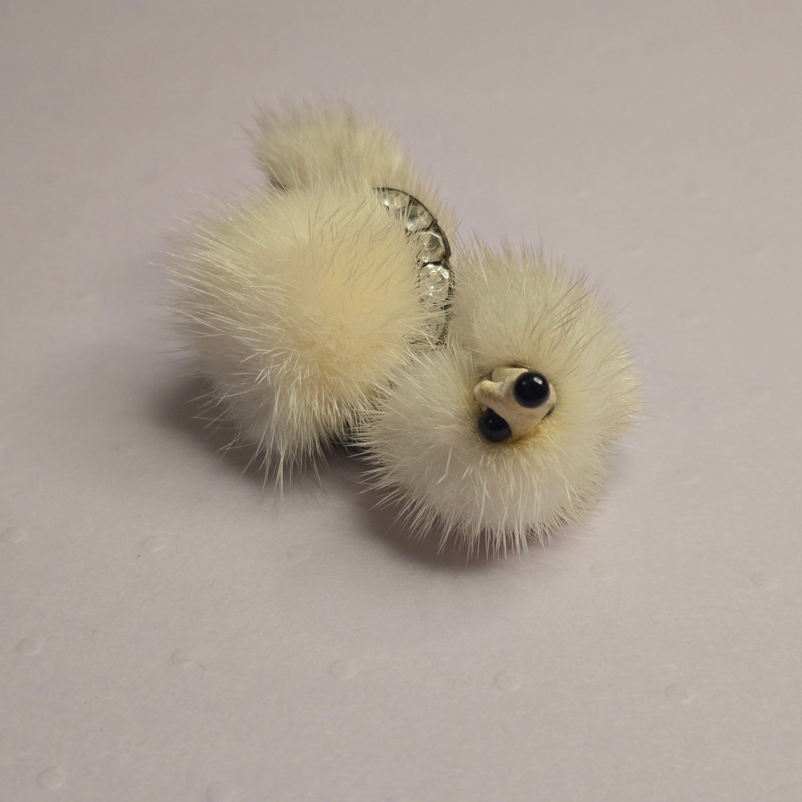 Vintage Vintage 1950s Genuine Mink Fur Poodle Brooch - Kitsch MCM Size ONE SIZE - 9 Thumbnail