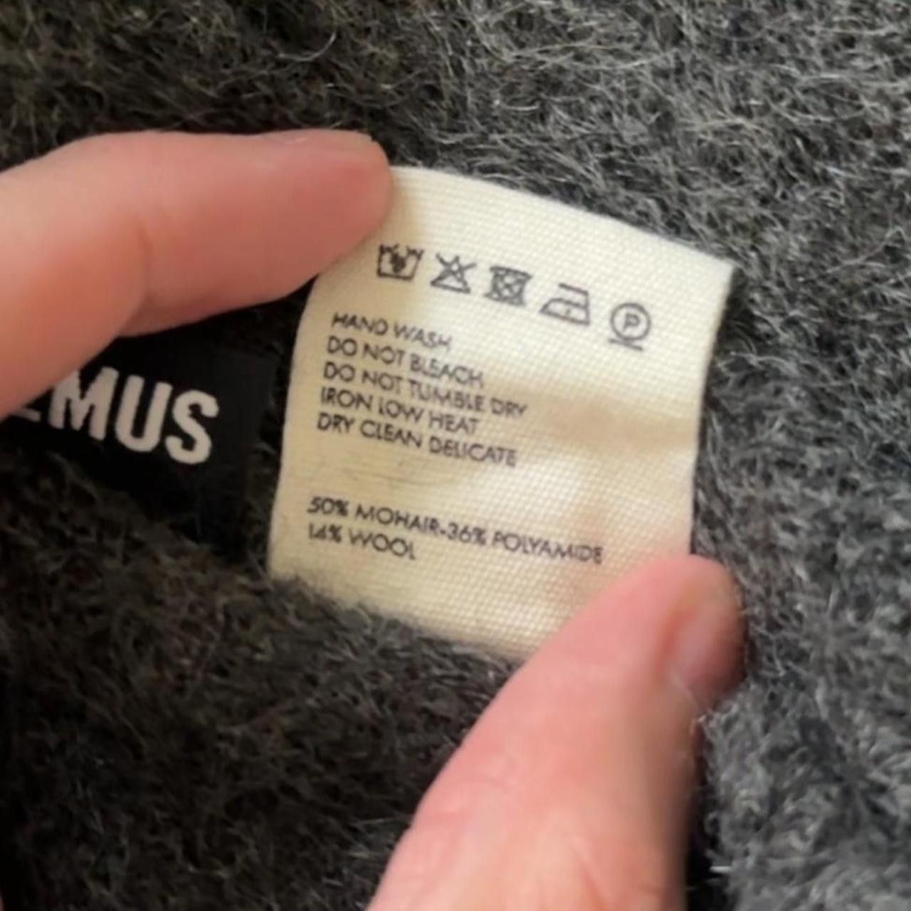 Jacquemus Jacquemus grey mohair t shirt Size US XS / EU 42 / 0 - 7 Thumbnail