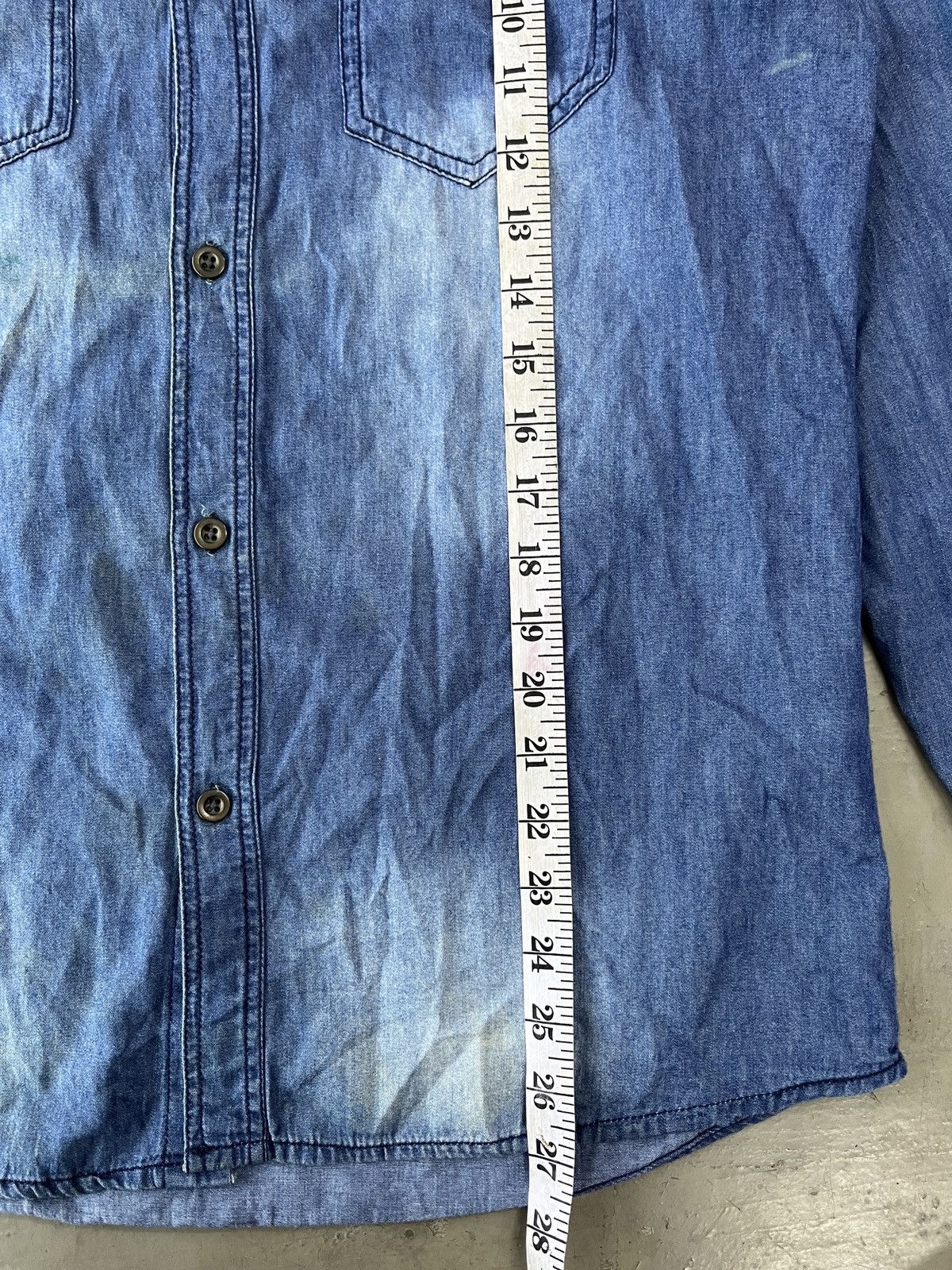 14th Addiction In The Attic Dirty Denim Chambray Shirt Size US L / EU 52-54 / 3 - 6 Thumbnail