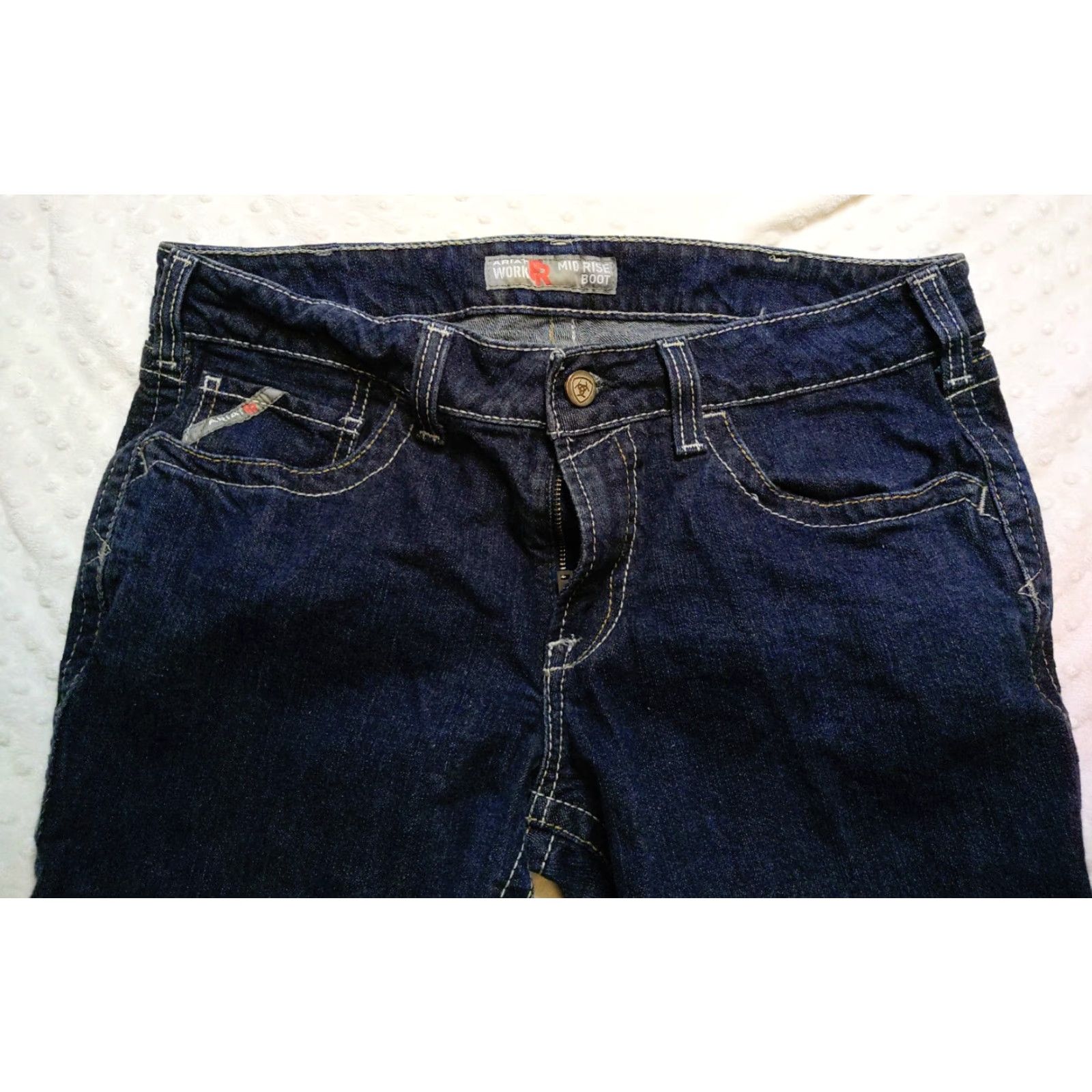 Ariat Ariat FR Jeans Mens Size 34 Boot Jeans Mid Rise Denim Blue 5-Pocket Fire-Resistant Mens Jeans Size US 34 / EU 50 - 4 Thumbnail