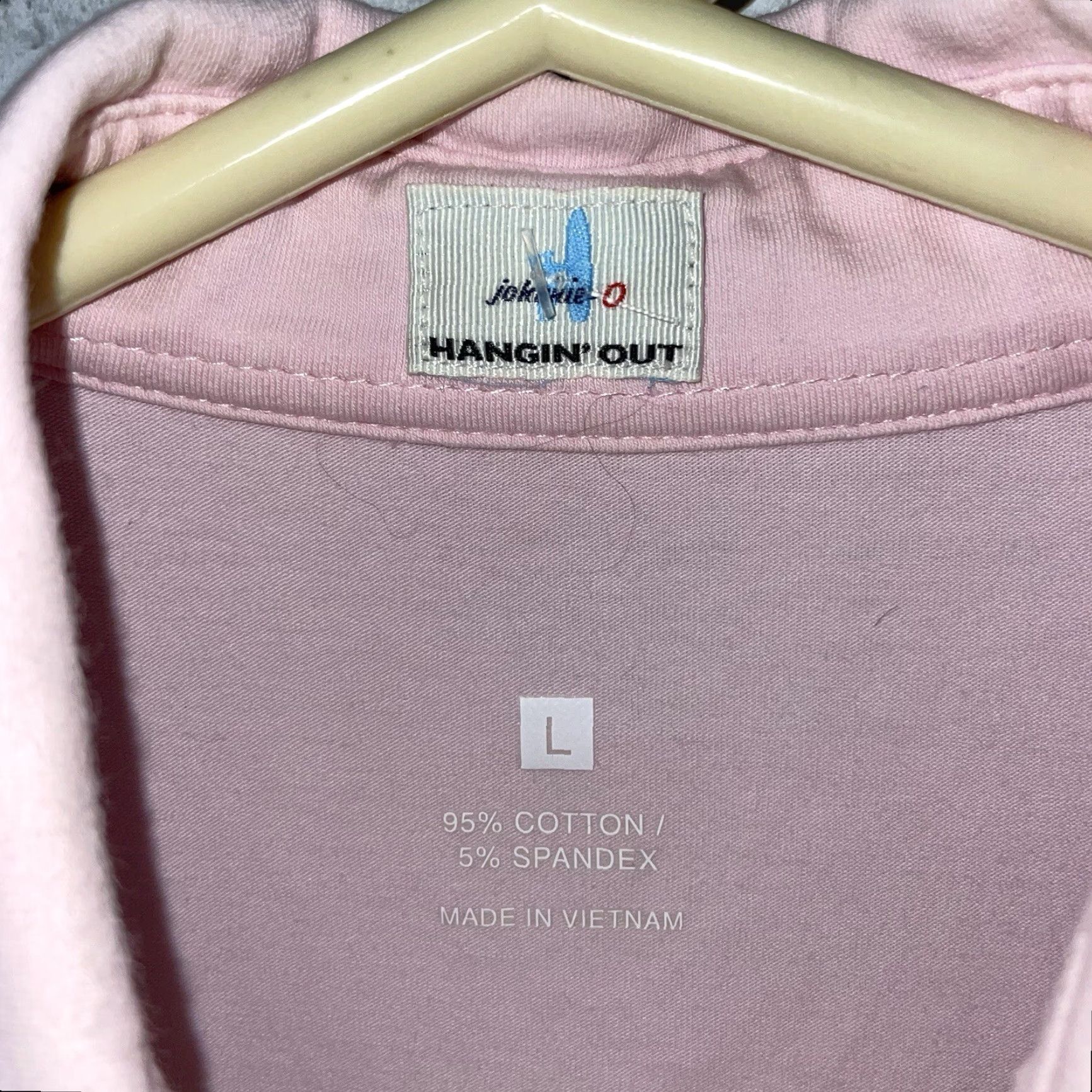 johnnie-O Johnnie-O Hangin Out Pink Cotton Pocket Polo Shirt Mens Size L Size US L / EU 52-54 / 3 - 4 Thumbnail