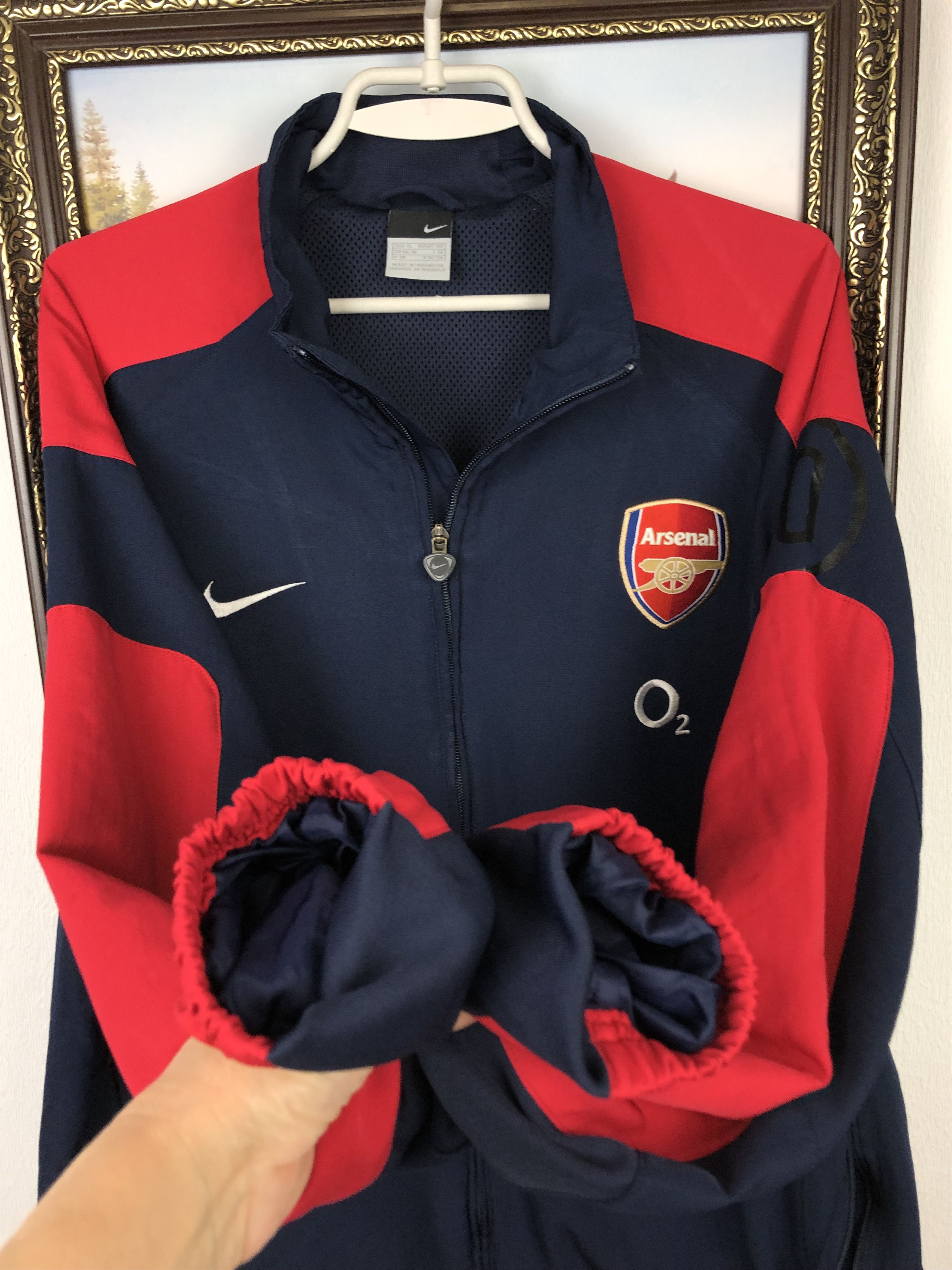 Nike Vintage Nike Arsenal Football Jacket Soccer o2 Track Top Size US XL / EU 56 / 4 - 7 Thumbnail