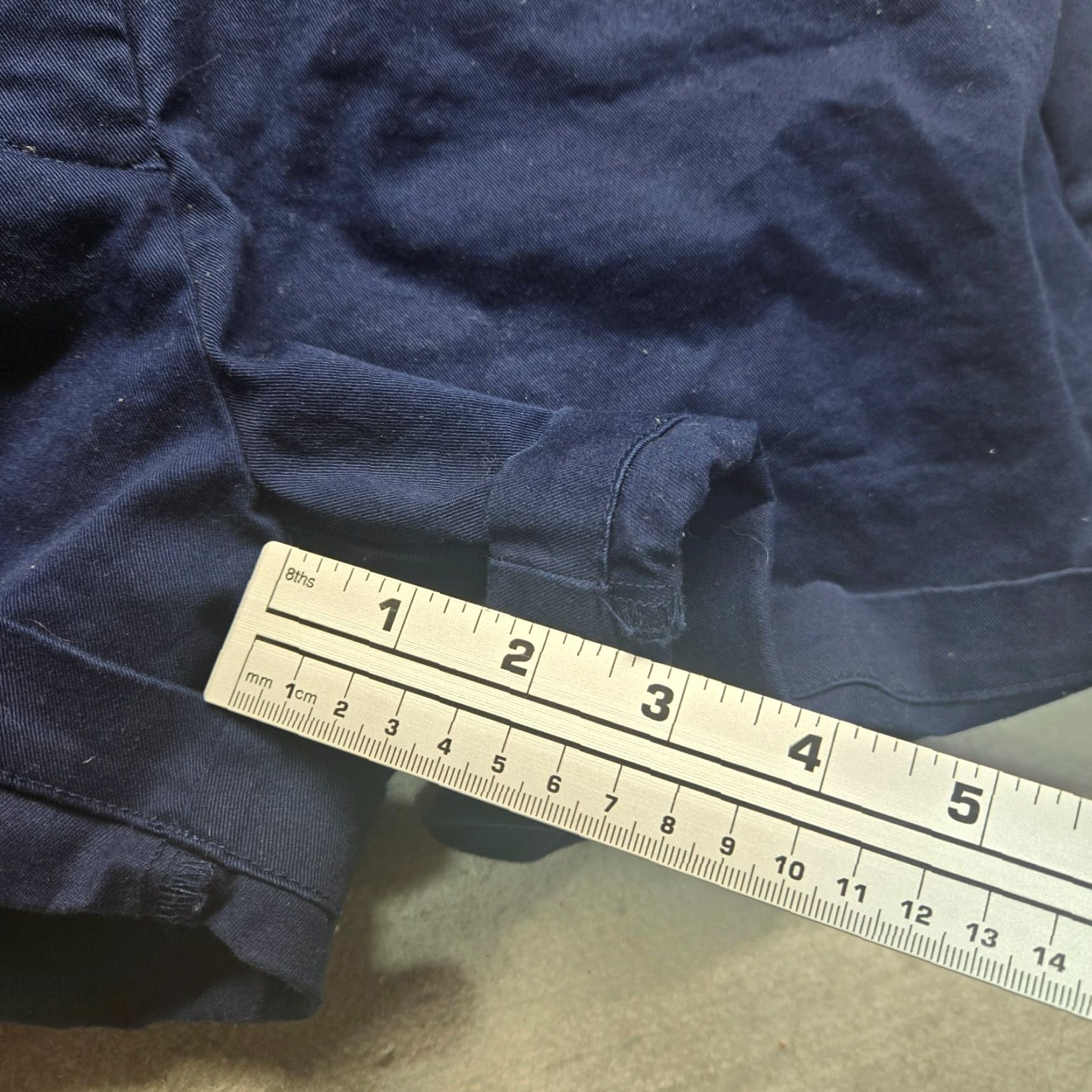 Lands' End Lands' End Chino Navy Blue Mid-Rise Stretch Cotton Twill Adult Women's Size 6 Size 30" / US 8 / IT 44 - 5 Thumbnail