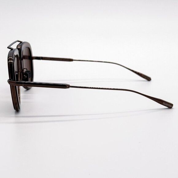 Valentino NEW VALENTINO SUNGLASSES VLS-129D BROWN MEN AVIATOR EYEWEAR Size ONE SIZE - 7 Thumbnail