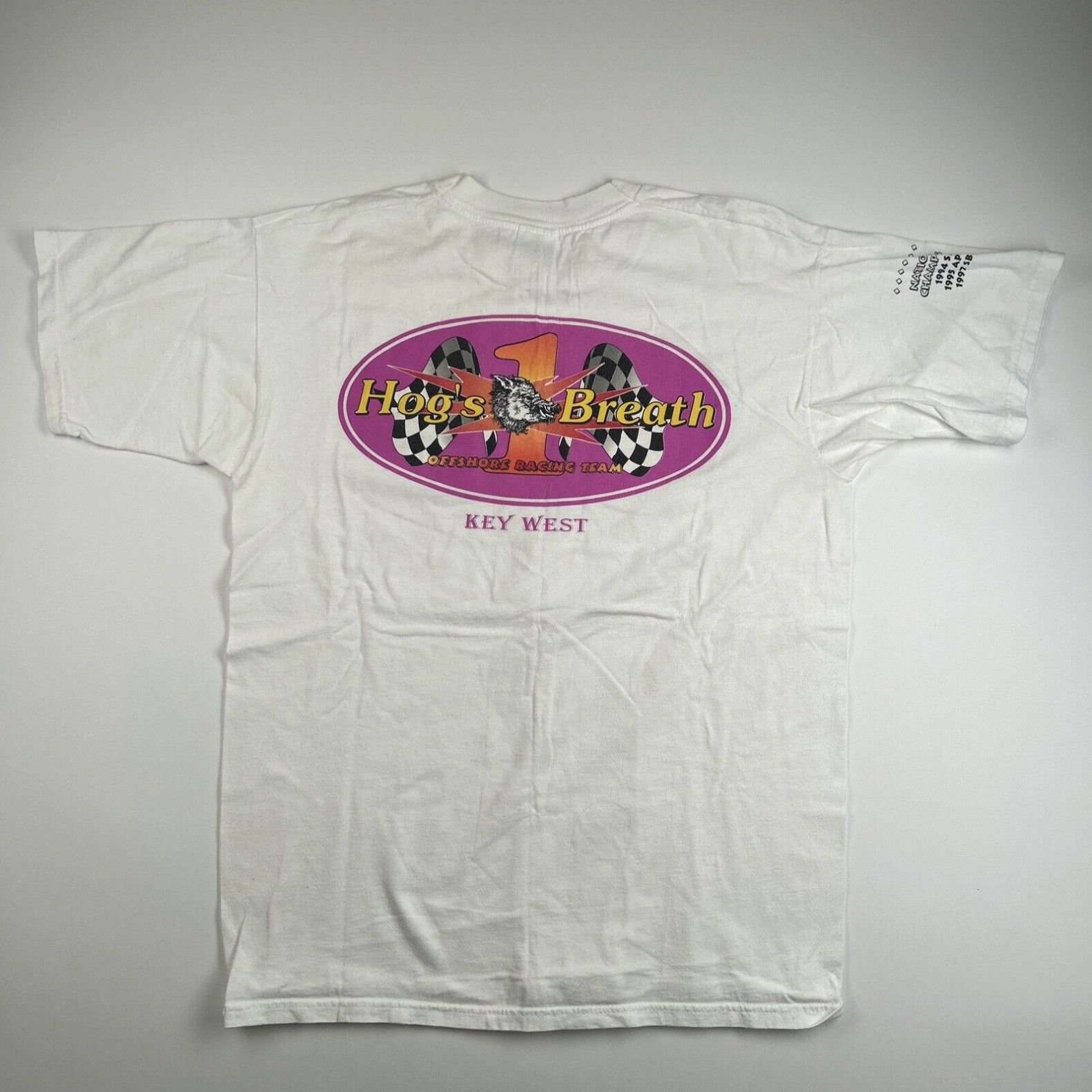 Fruit Of The Loom Vintage 90s Hogs Breath Racing Team Shirt Size Large ...