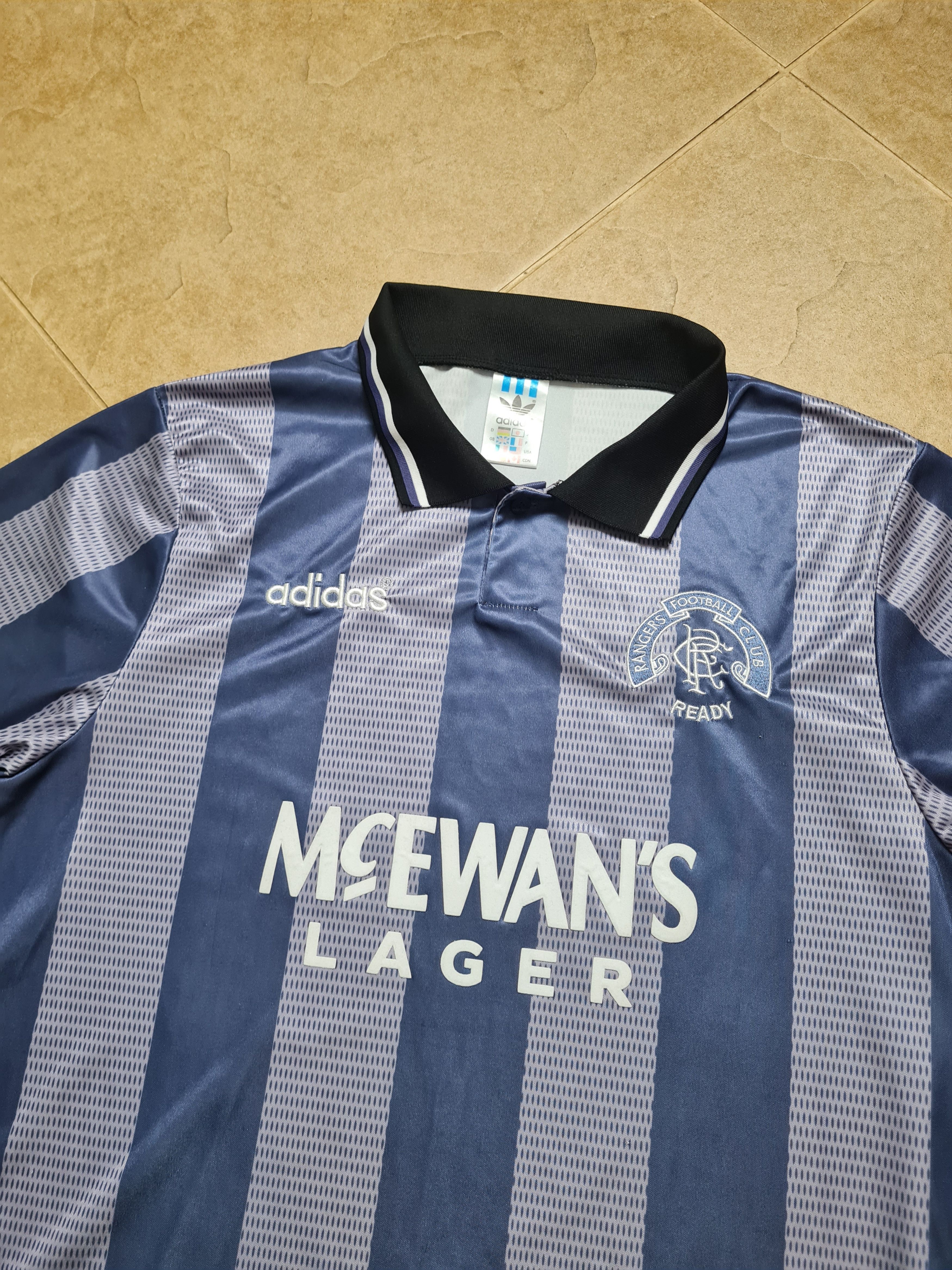 Adidas GLASGOW RANGERS 1994/1995 THIRD SHIRT SOCCER JERSEY ADIDAS L Size US L / EU 52-54 / 3 - 2 Thumbnail
