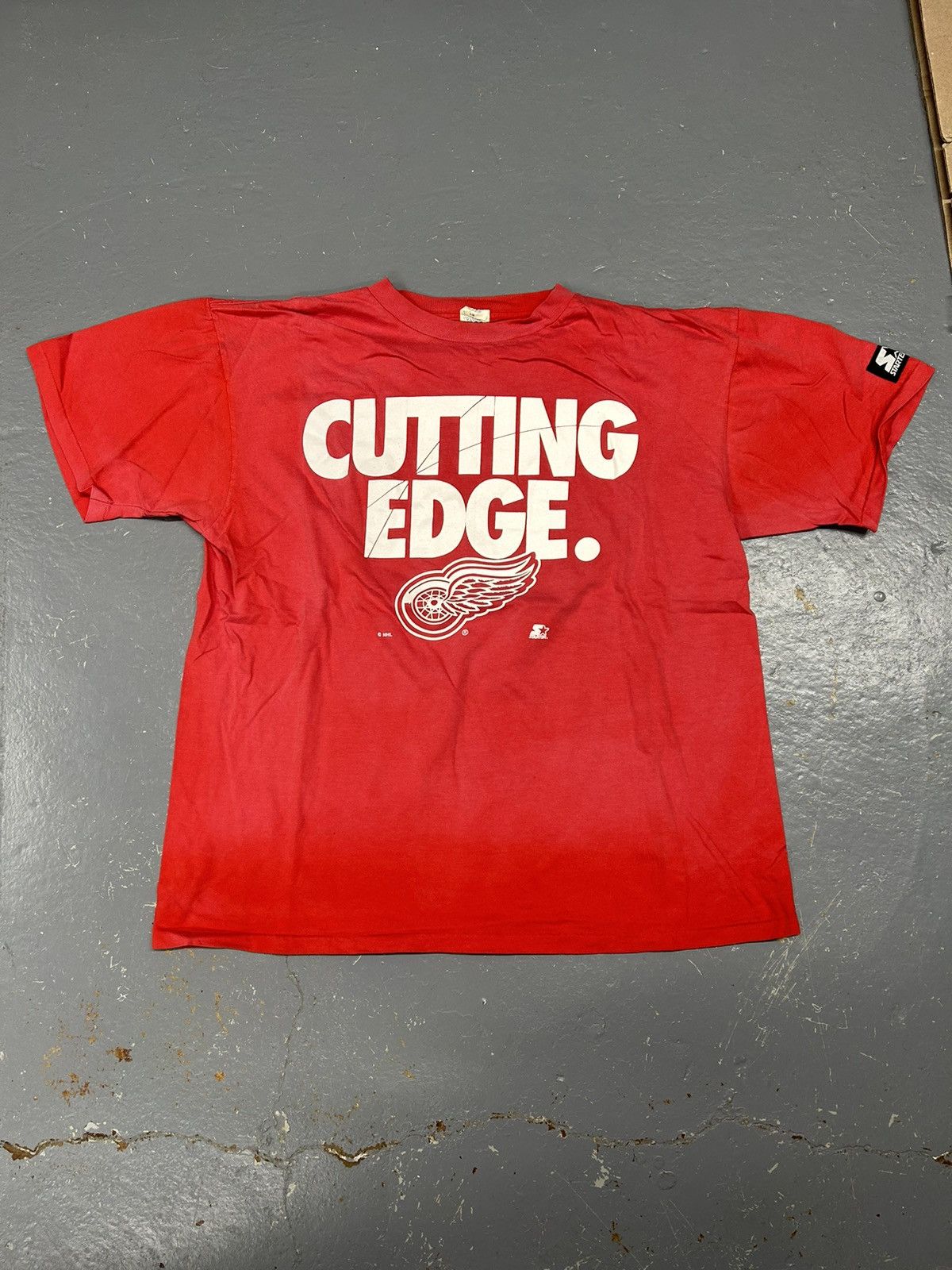 NHL × Vintage Crazy Vintage 90s Essential Detroit Red Wings Tee Shirt NHL Size US XL / EU 56 / 4 - 1 Thumbnail