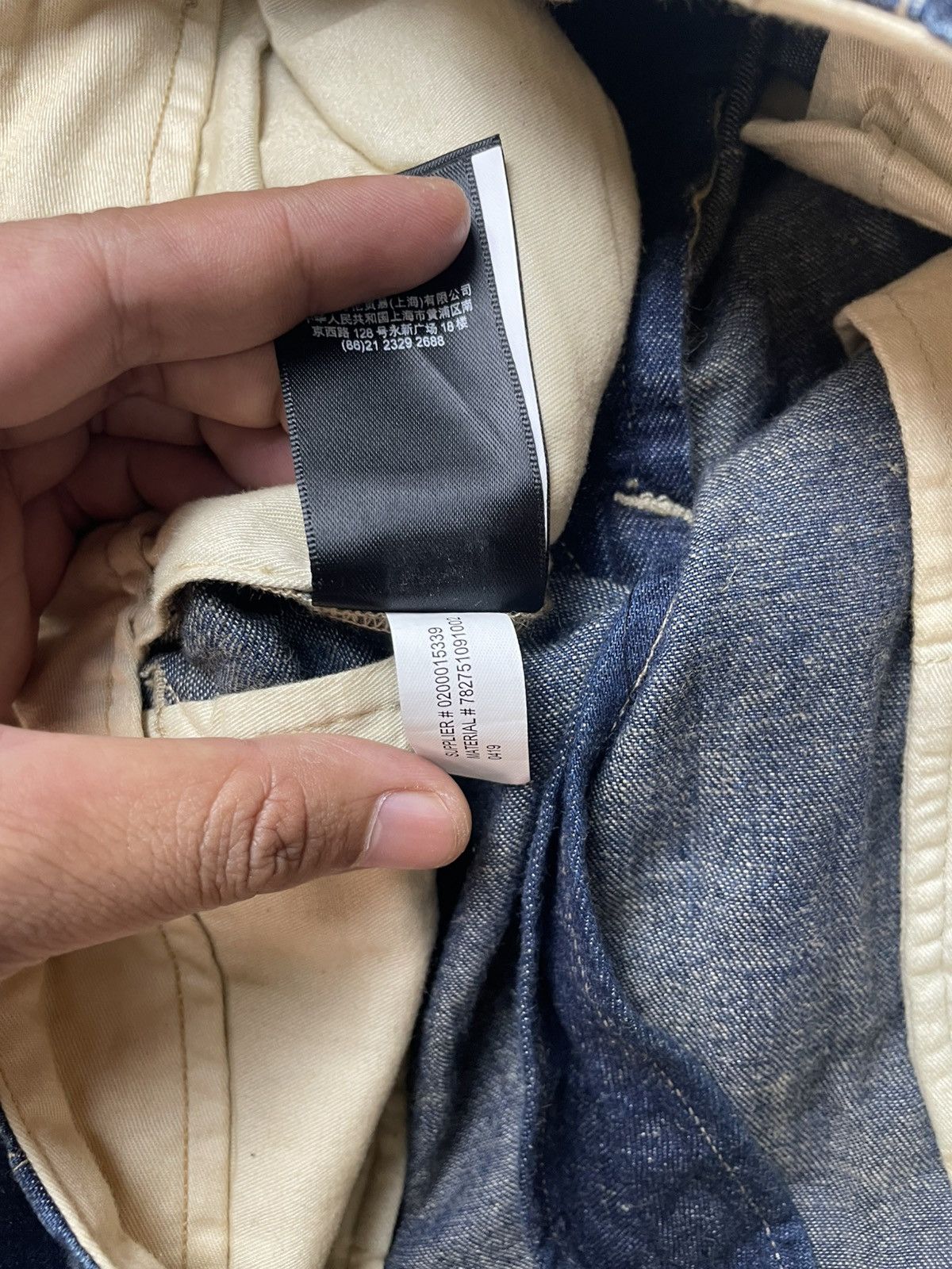 Polo Ralph Lauren × RRL Ralph Lauren × Ralph Lauren Double RL RRL Denim Indigo Linen Cotton Blend Trousers pants Size US 31 - 17 Thumbnail