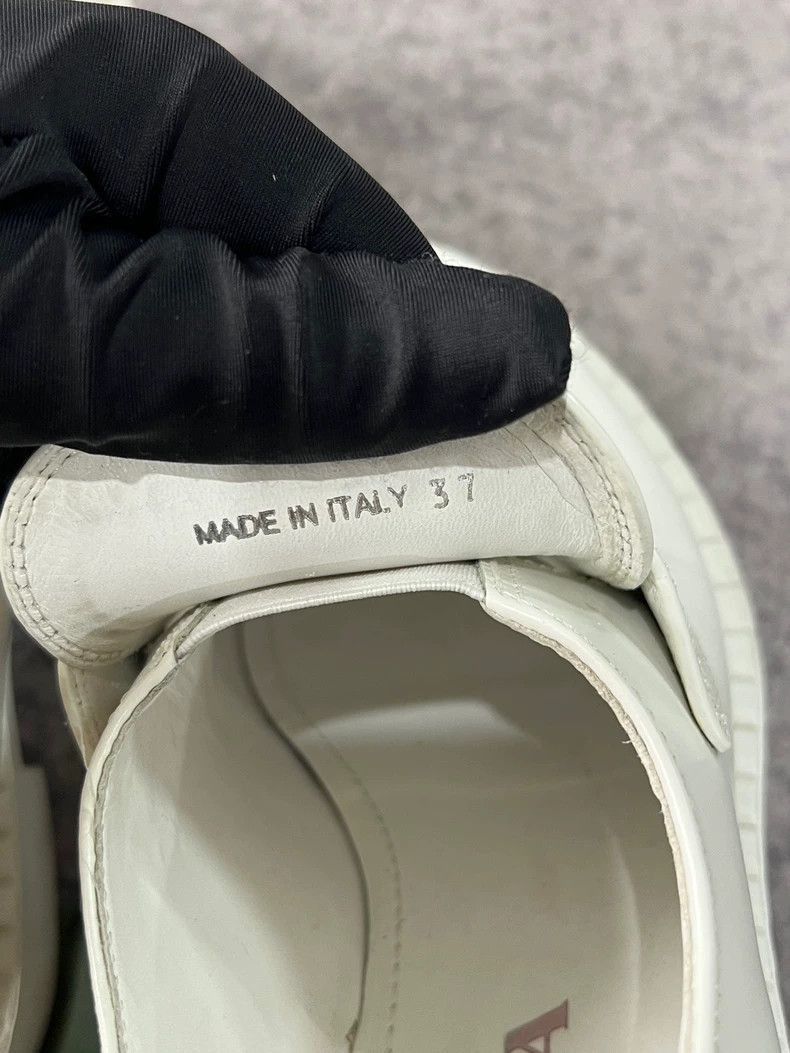 Prada Prada White Loafers with Triangle Logo-2506 Size US 6 / IT 36 - 7 Thumbnail
