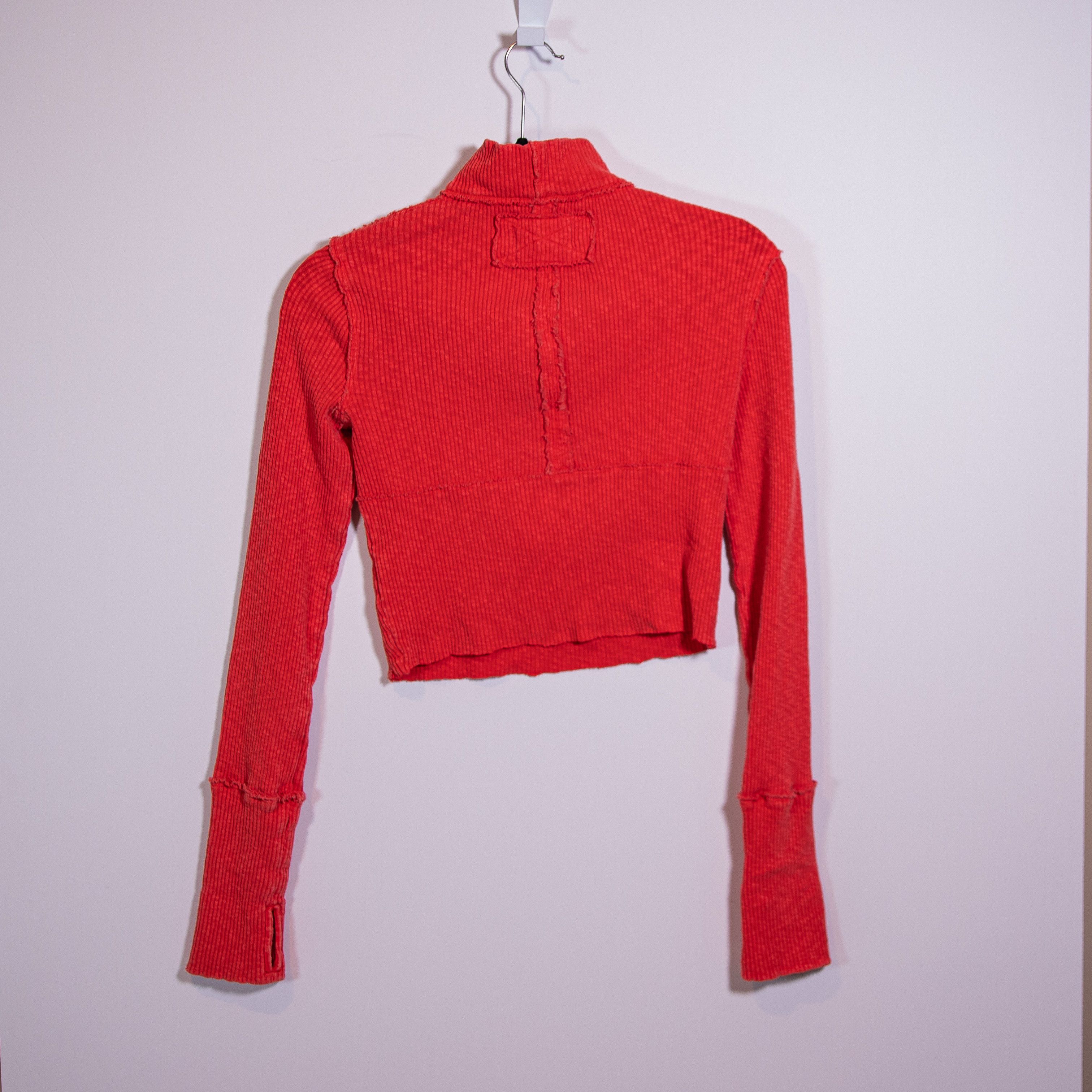 Free People Free People Midnight Half Zip V Neck Pullove Size XS / US 0-2 / IT 36-38 - 4 Thumbnail