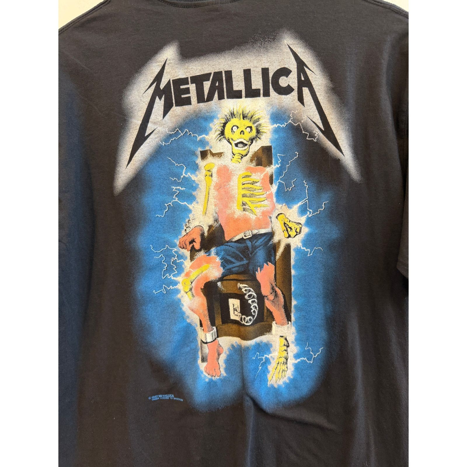 Metallica Vintage Metallica 1987 Ride the Lightning Tee Size US XL / EU 56 / 4 - 6 Thumbnail