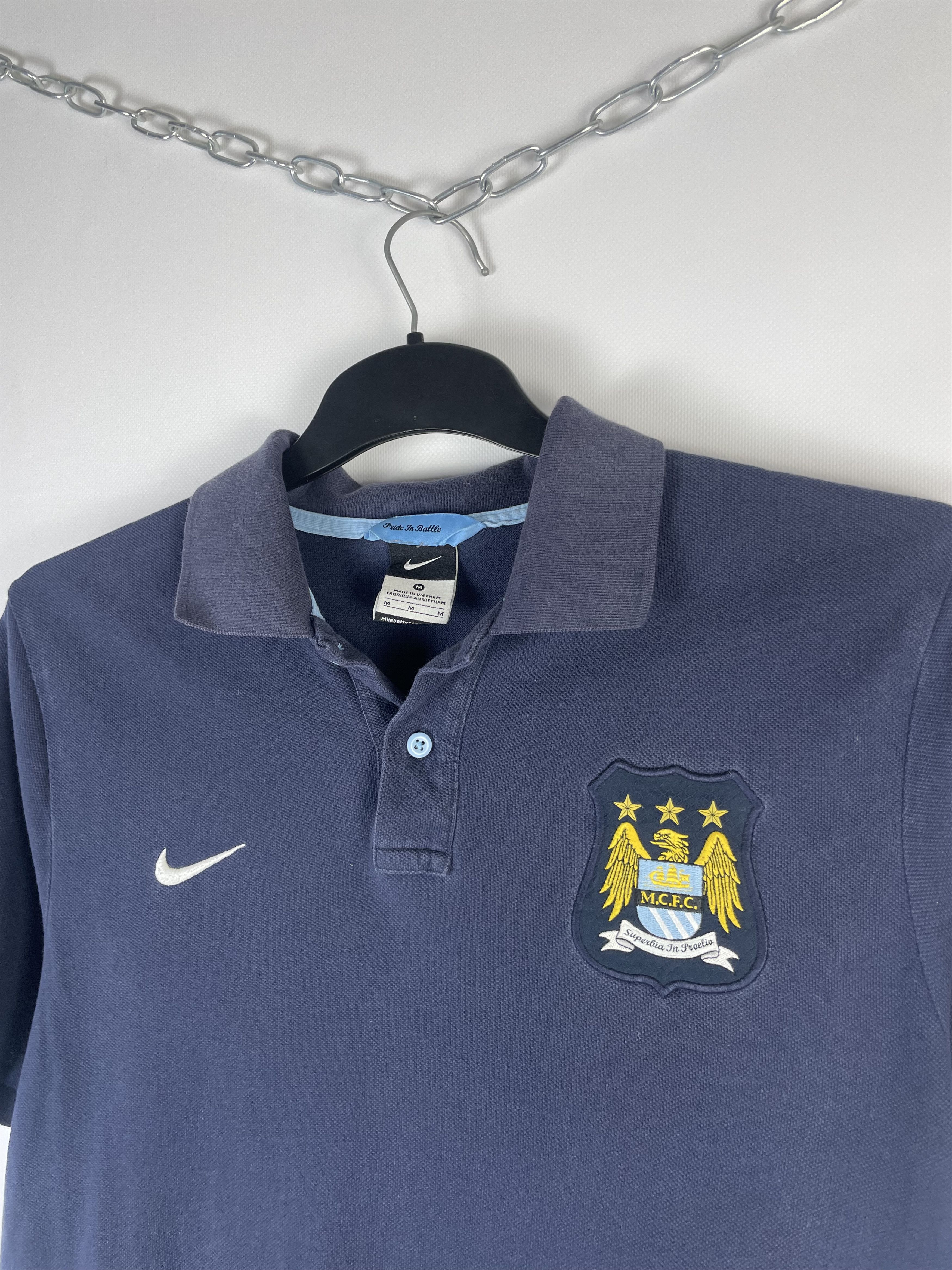 Nike Vintage Nike Manchester City Polo Shirt Football Soccer Size US M / EU 48-50 / 2 - 4 Thumbnail