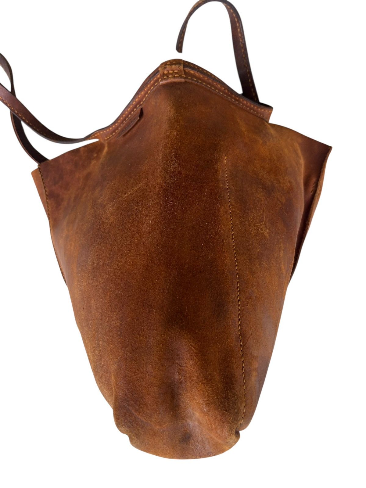 Leather Distressed Patina Leather Tote Bag GUATE Japan Size ONE SIZE - 12 Thumbnail