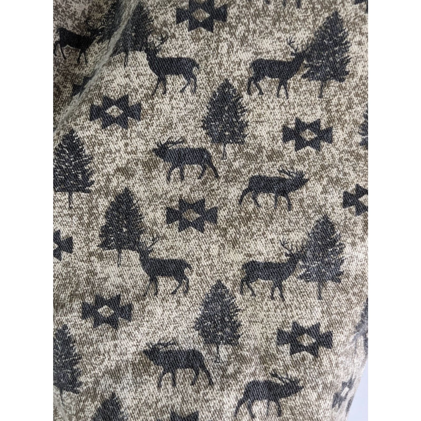 Vintage VINTAGE Rare Gunnison Deer And Tree Long Sleeve Button Down Shirt XL Cotton Beige Men Button-Up Shirts Mens Size US XL / EU 56 / 4 - 3 Thumbnail