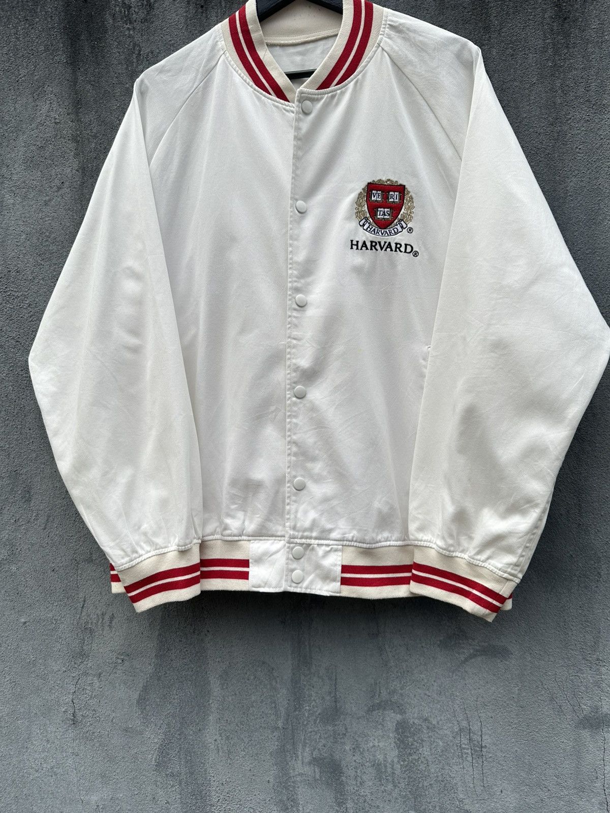 Japanese Brand 👹GU X Harvard University Bomber Jacket Size US XL / EU 56 / 4 - 5 Thumbnail