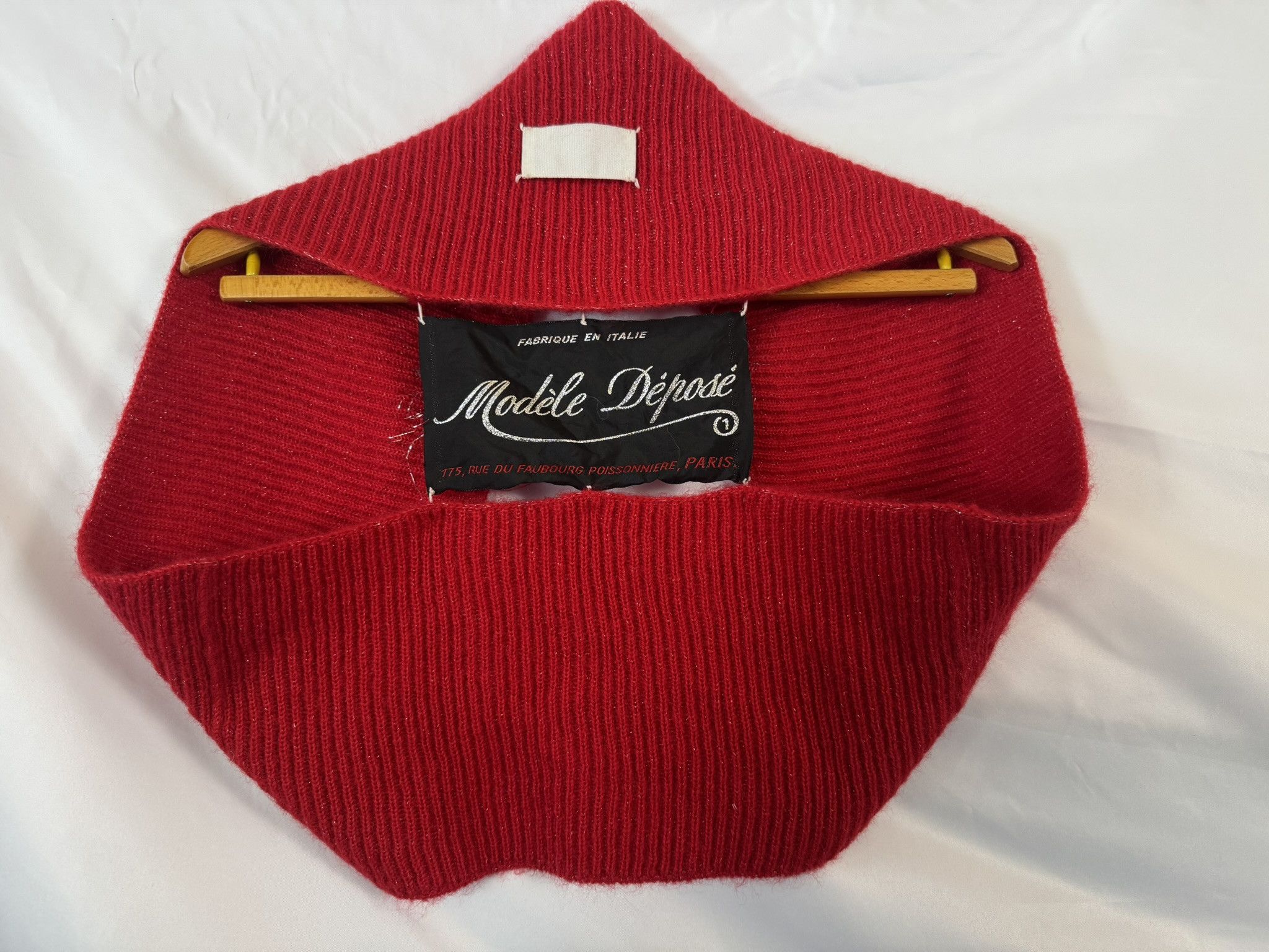 Maison Margiela Martin Margiela Red Mohair Bolero Label Fall 2004 Size M / US 6-8 / IT 42-44 - 4 Thumbnail