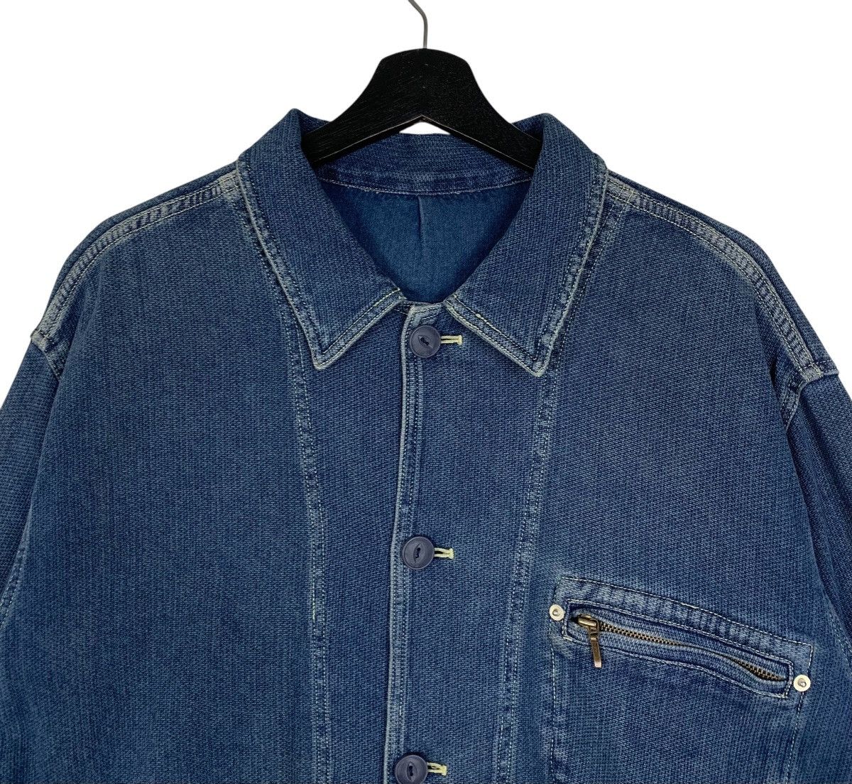 Japanese Brand Vintage Kearney House Brand WorkWear Button Denim Jacket Size US L / EU 52-54 / 3 - 3 Thumbnail