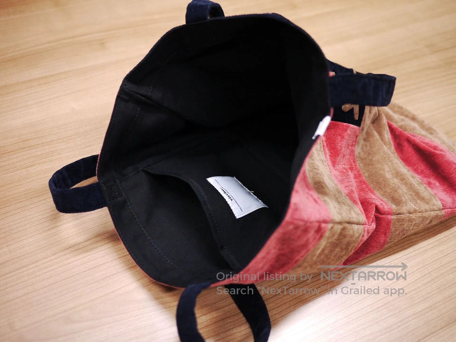Visvim Brown Flag Print Tote Bag. Size ONE SIZE - 6 Thumbnail