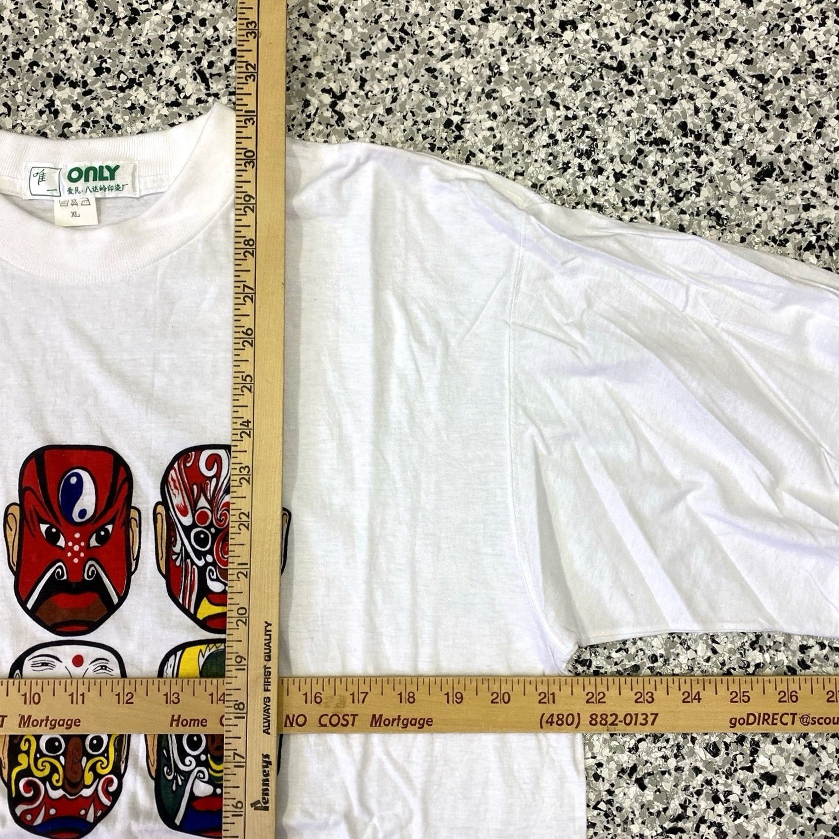 Vintage VINTAGE Mask T Shirt Mens XL White Graphic Tee 80s Masquerade Stitch Crew Neck Short Sleeve Size US XL / EU 56 / 4 - 3 Thumbnail