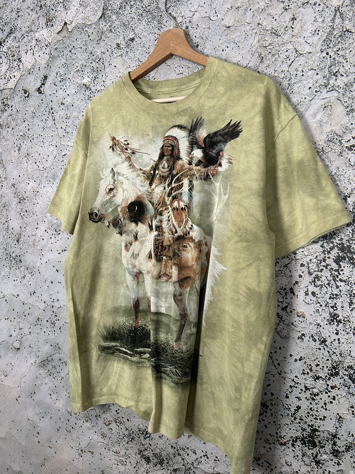The Mountain Vintage The Mountain Indian Tie Dye Graphic Tee Animal Y2K Size US L / EU 52-54 / 3 - 2 Thumbnail