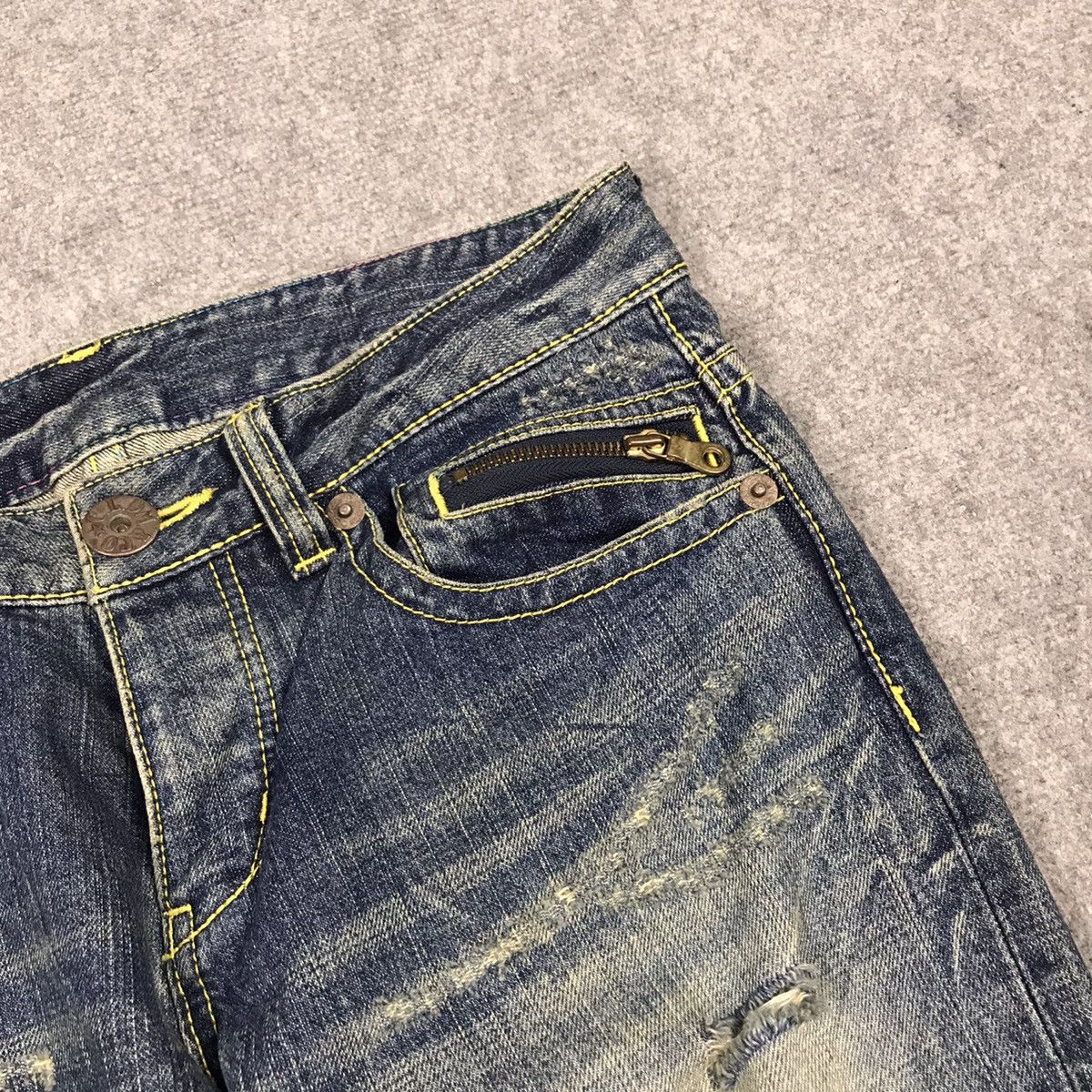 Japanese Brand Japaners Style denim Distressed pants Size US 28 / EU 44 - 7 Thumbnail
