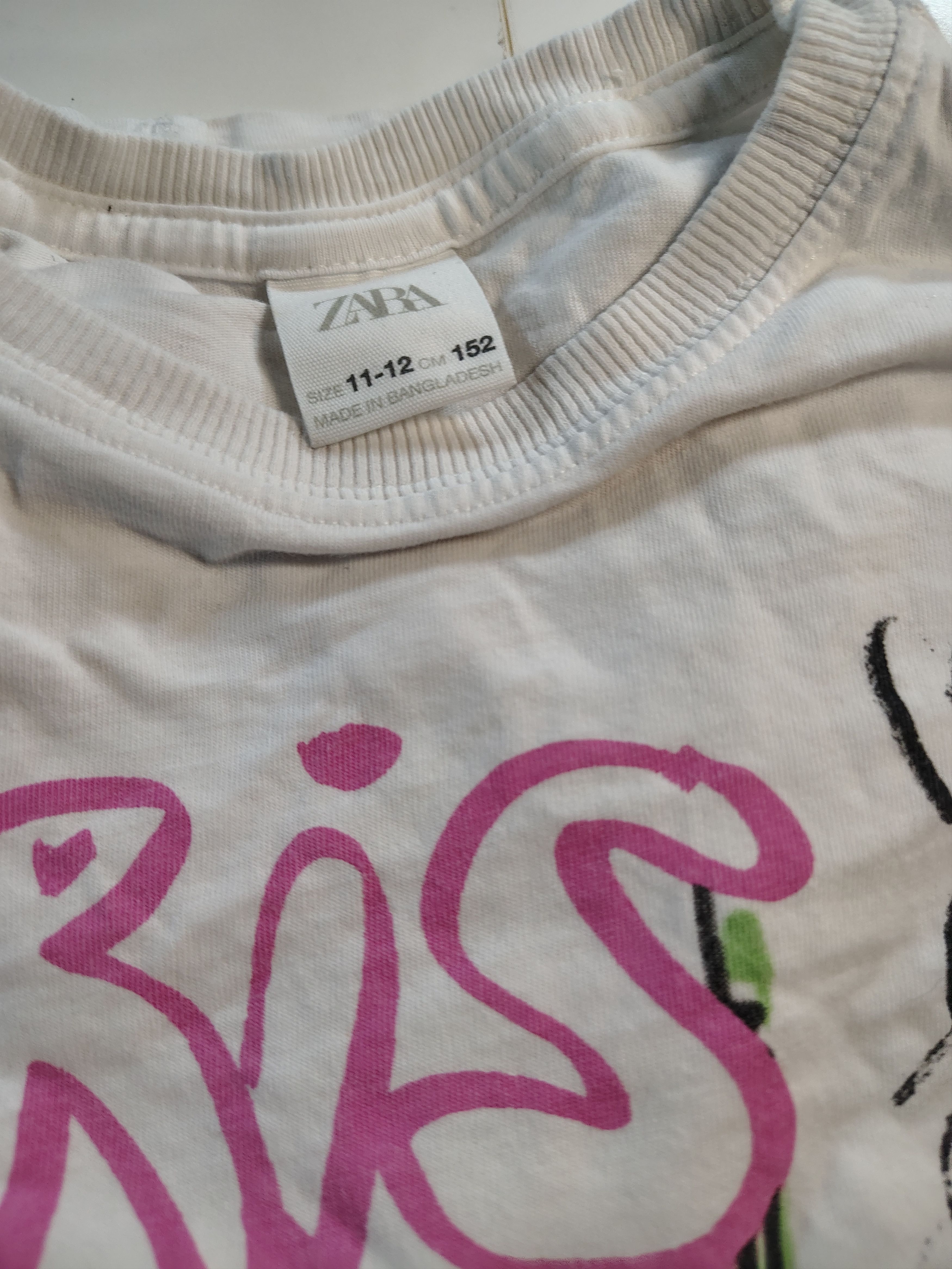 Zara Women's White Zara Paris Themed Graphic Shirt Size 11-12 Size L / US 10 / IT 46 - 2 Thumbnail