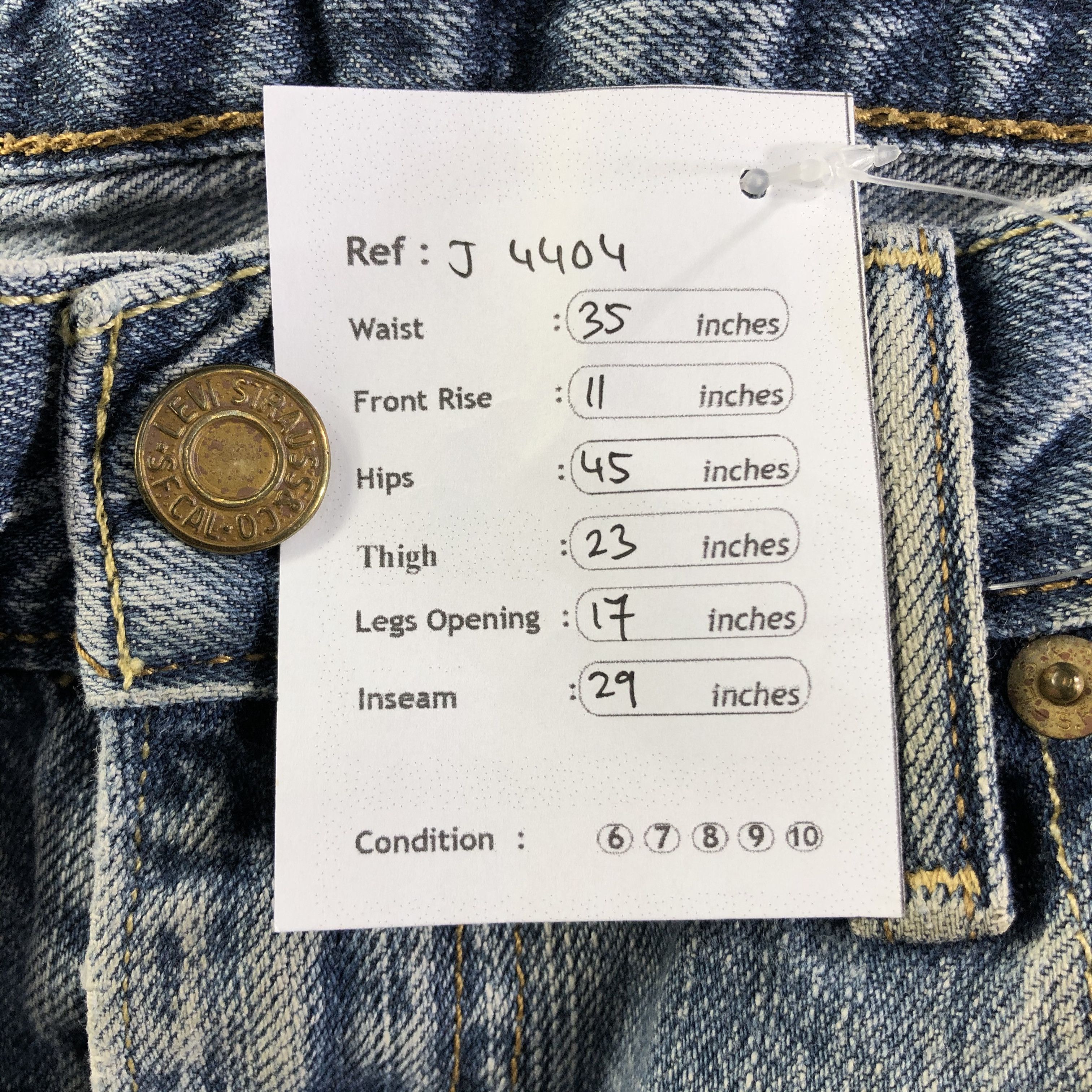 Levi's Vintage Levis 569 Jeans-J4404 Size US 35 - 10 Thumbnail