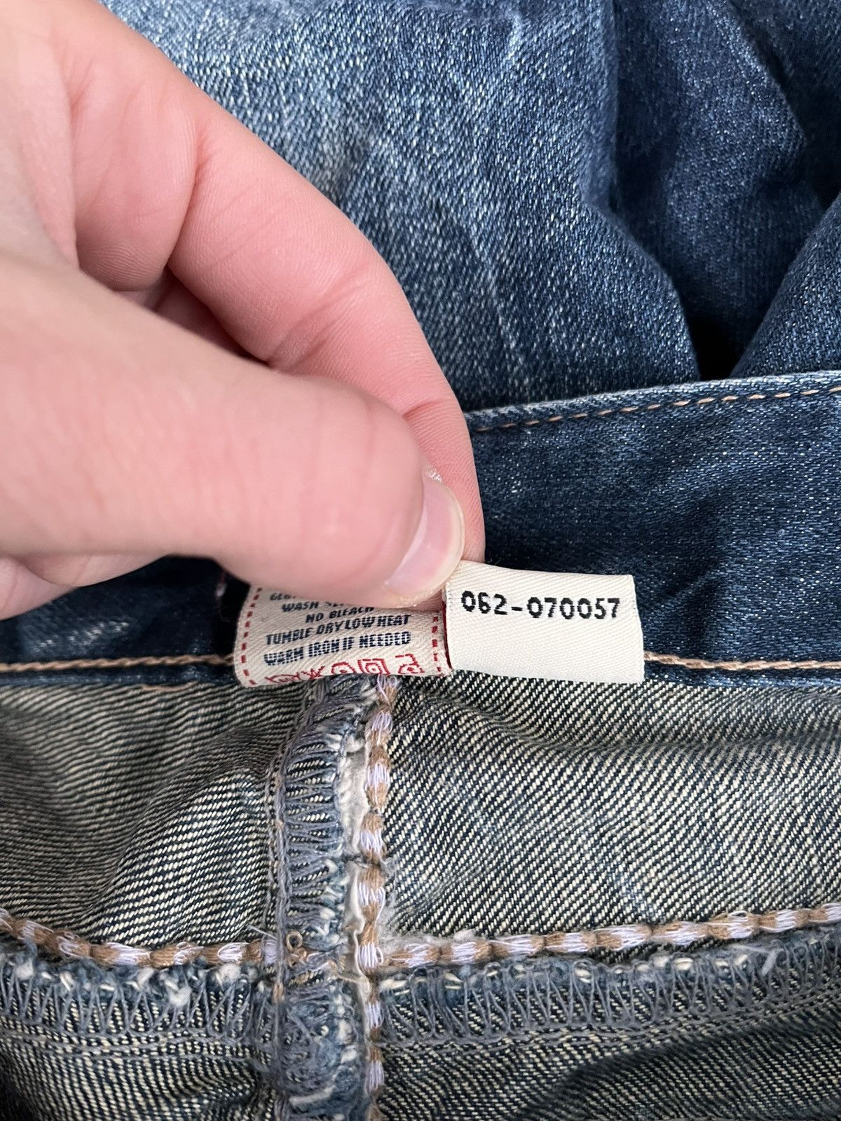 True Religion True Religion Japanese Jeans White Stitch Denim Rare Vintage Size US 31 - 12 Thumbnail