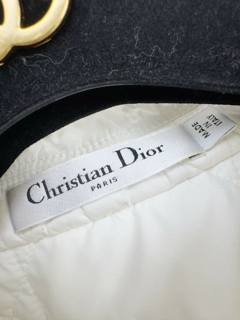Dior Dior Quilted Cotton Jacket in White-2505 Size S / US 4 / IT 40 - 4 Thumbnail