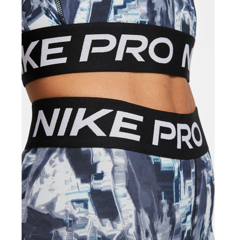 Nike Nike Dri-Fit Grey Blue Graphic Marbled Ice Pro Leggings 2XL Size 40" / US 18 - 7 Thumbnail