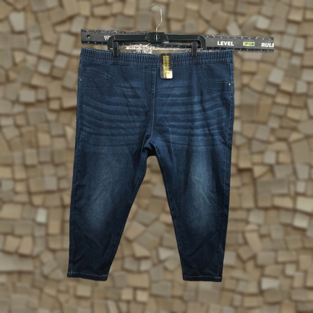 Vintage Just Love Pull On Jeans Womens Plus Size 2X Medium Wash Blue Size 40" / US 18 - 1 Thumbnail