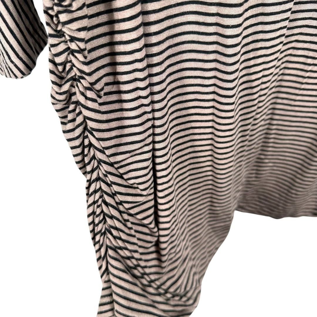 Apt. 9 APT. 9 Brown Black Striped Ruching On Sides Top Size XL Size XL / US 12-14 / IT 48-50 - 6 Thumbnail