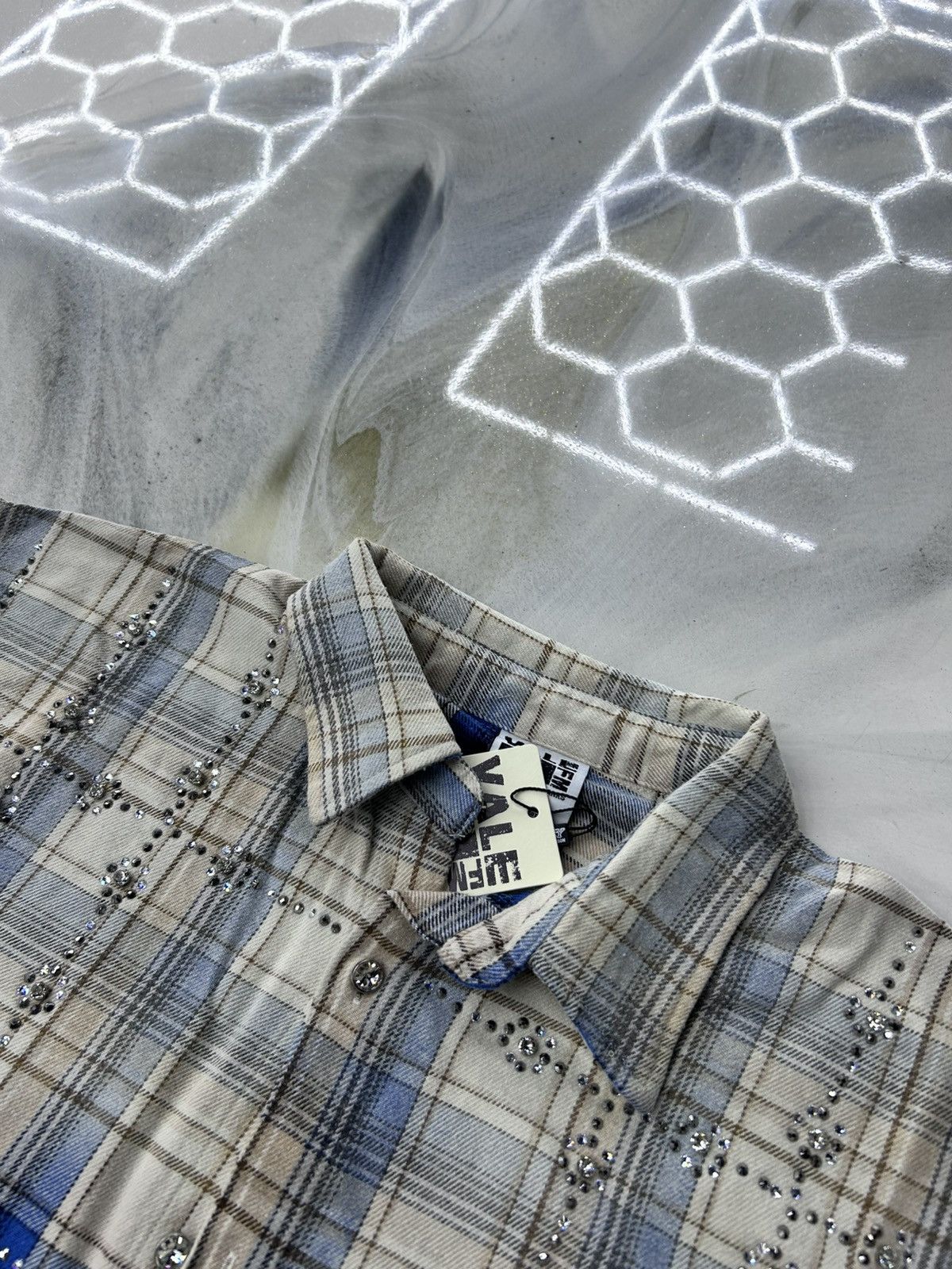 Vale Vale Skyfall Crystal Flannel White Blue Size L Size US L / EU 52-54 / 3 - 8 Thumbnail