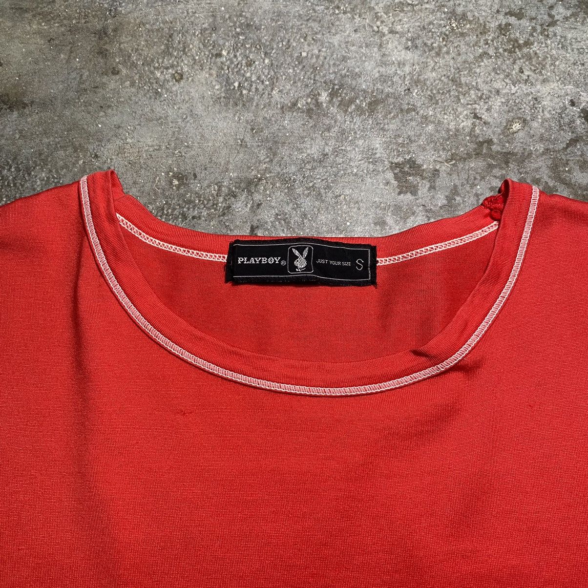 Playboy × Vintage Vintage Playboy Embroidery Spellout T Shirt Size US S / EU 44-46 / 1 - 2 Thumbnail