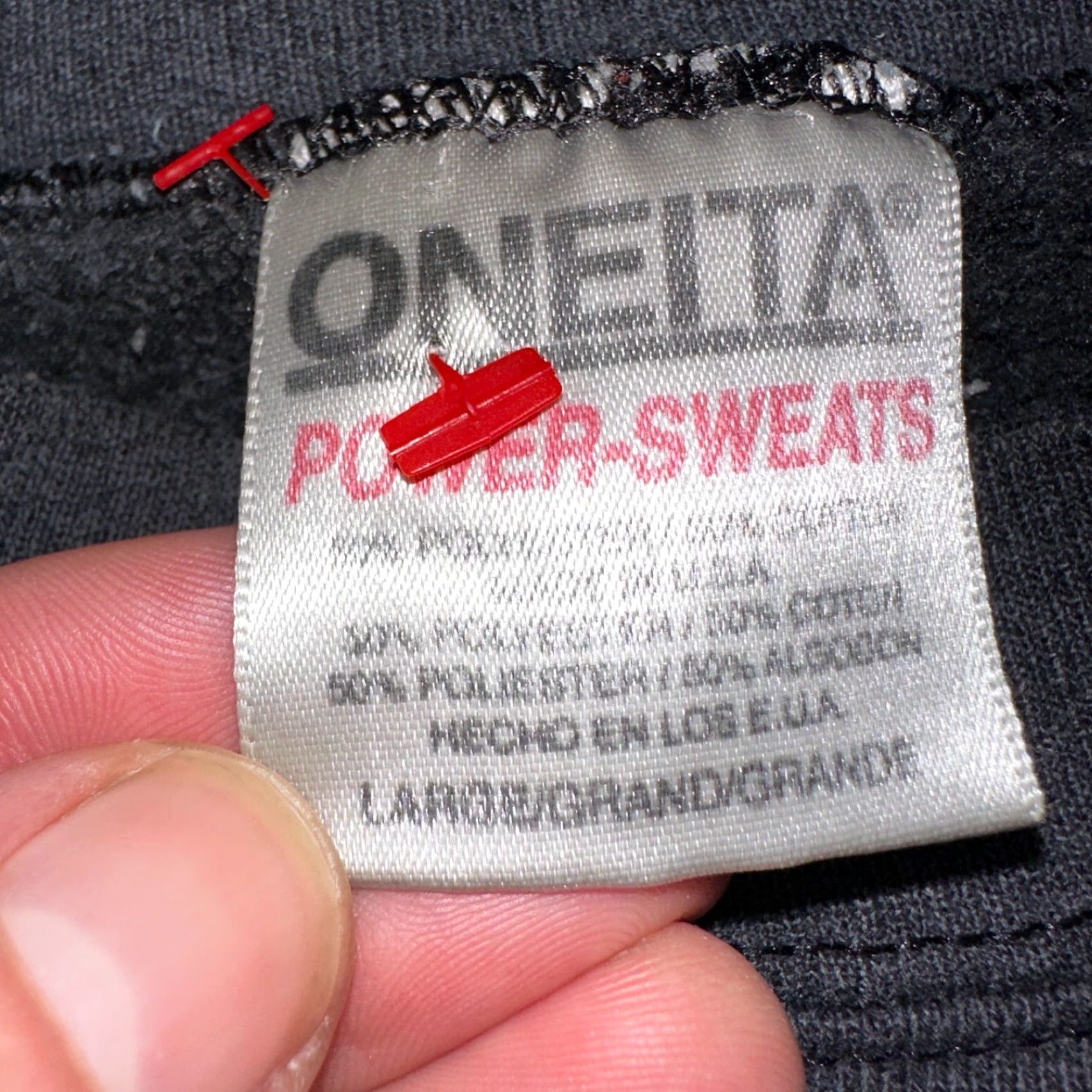 Vintage VINTAGE Oneita Sweatshirt Men XL Black Ocean Logo 90s College Sports Crewneck Pullover Size US XL / EU 56 / 4 - 4 Thumbnail