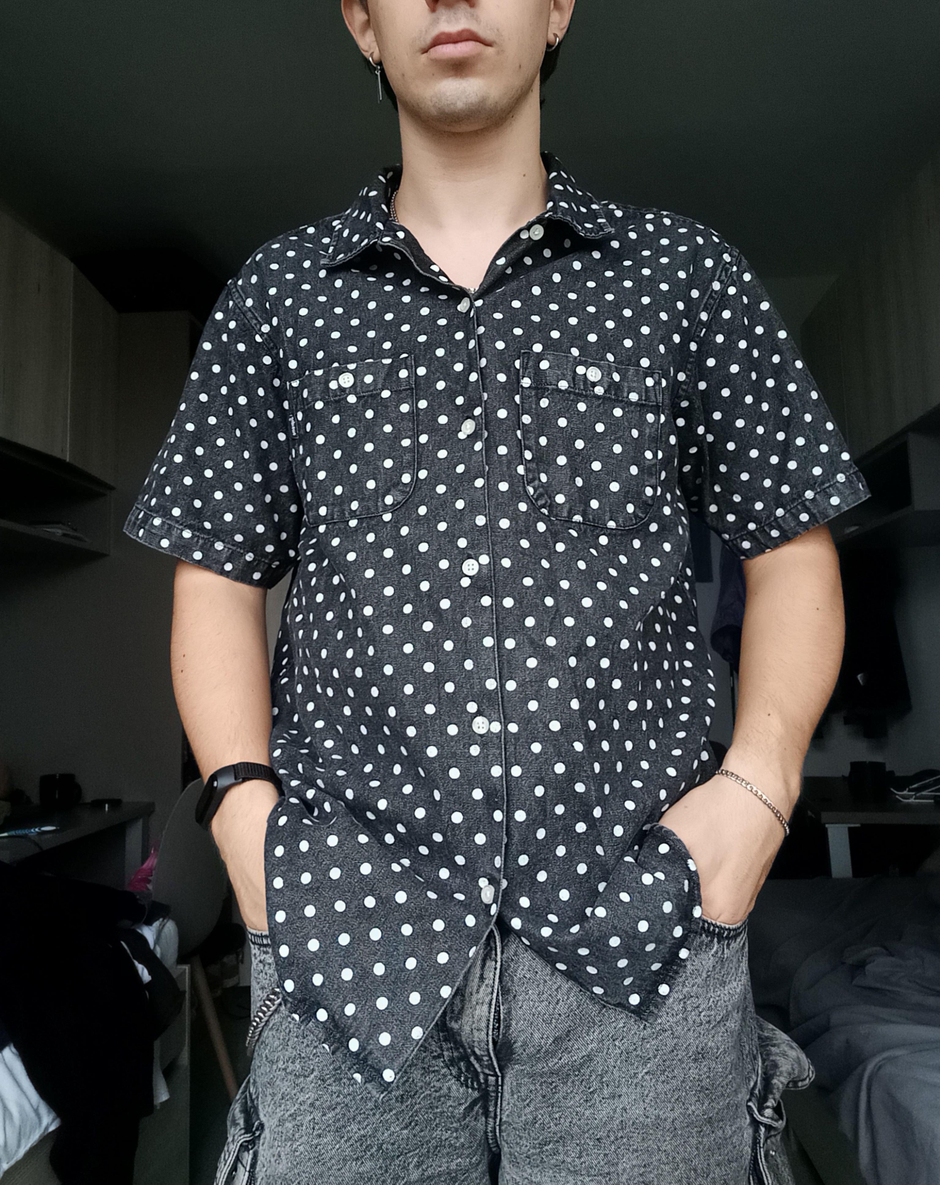 Supreme Supreme Polka Dot Denim Shirt Size US M / EU 48-50 / 2 - 9 Thumbnail