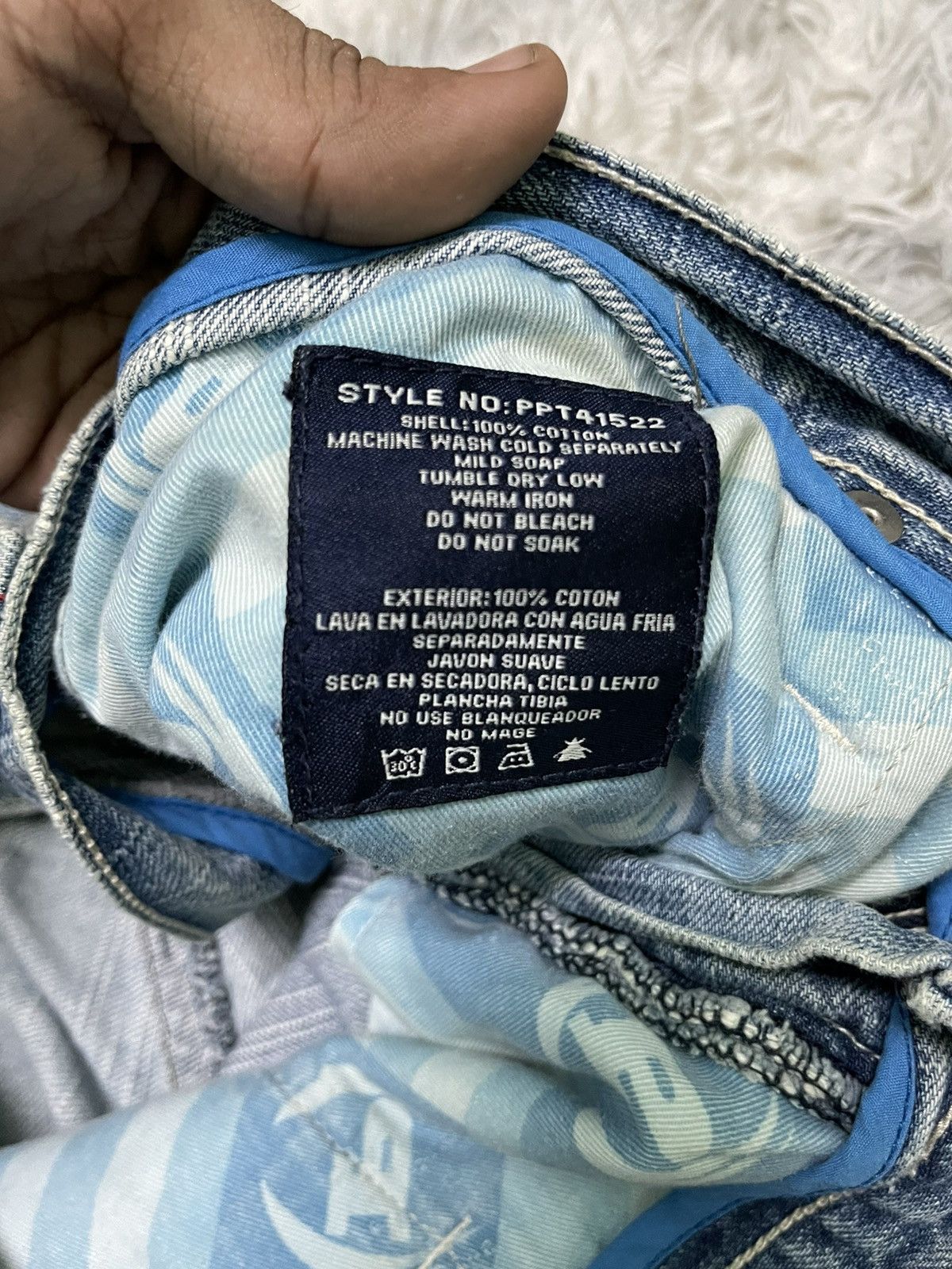 Phat Farm 2000s PHAT FARM BAGGY PANT STYLE DISTRESSED Size US 40 / EU 56 - 10 Thumbnail