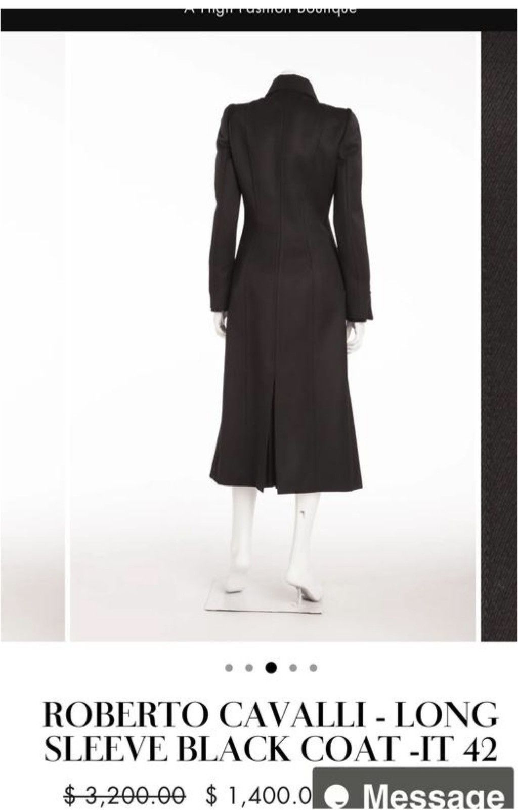 Roberto Cavalli Rare Vintage roberto cavalli wool coat Size M / US 6-8 / IT 42-44 - 3 Thumbnail